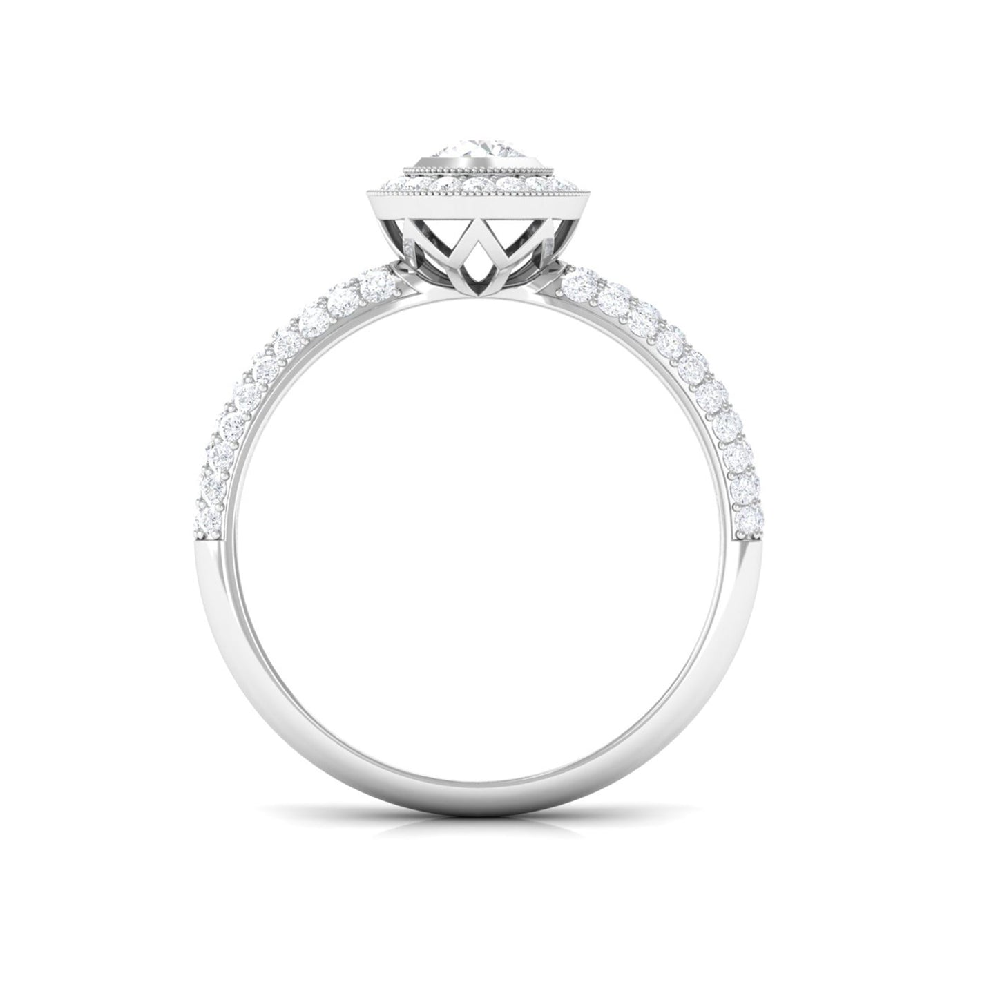 Vintage Inspired Diamond Engagement Ring for Women