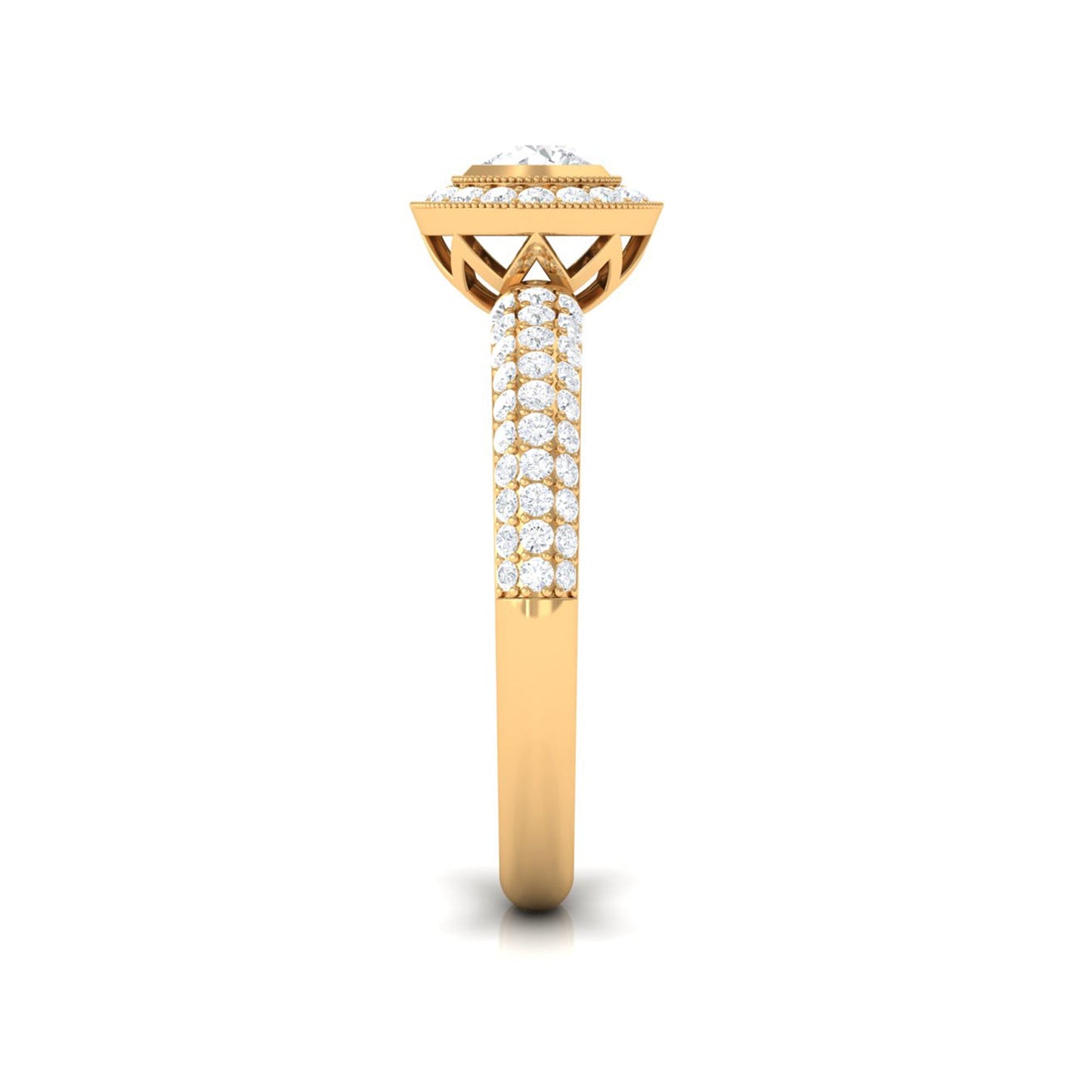 Vintage Inspired Diamond Engagement Ring for Women