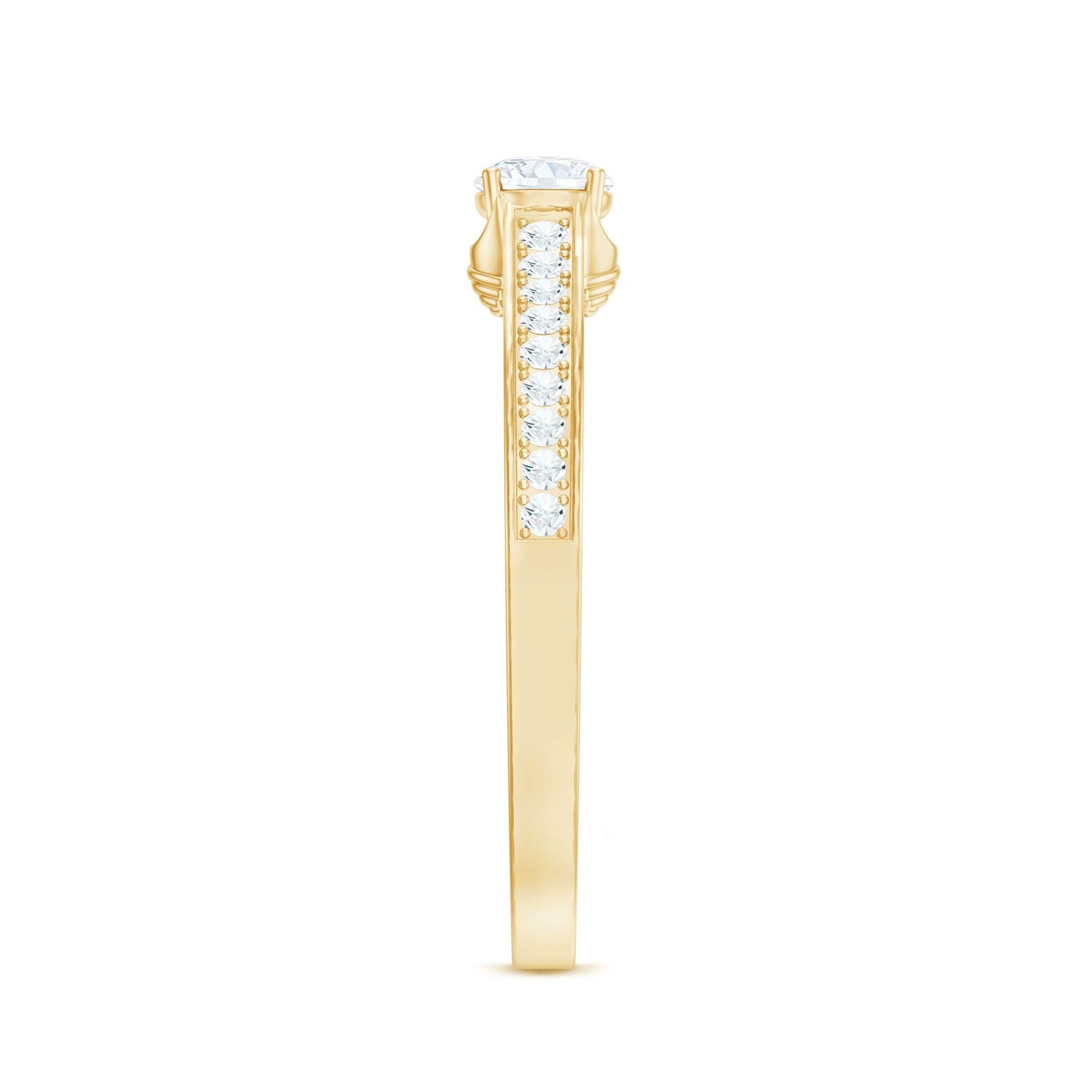 Minimal Round Diamond Promise Ring