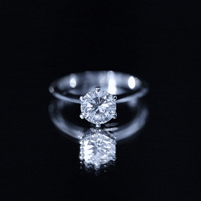 Brilliant Cut Solitaire Moissanite 2 CT Engagement Ring with Certificate
