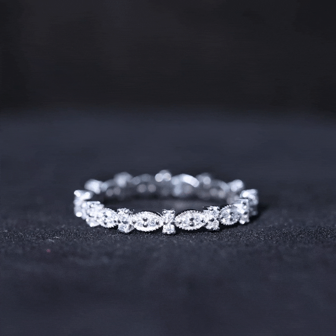 Designer Moissanite Eternity Ring for Women