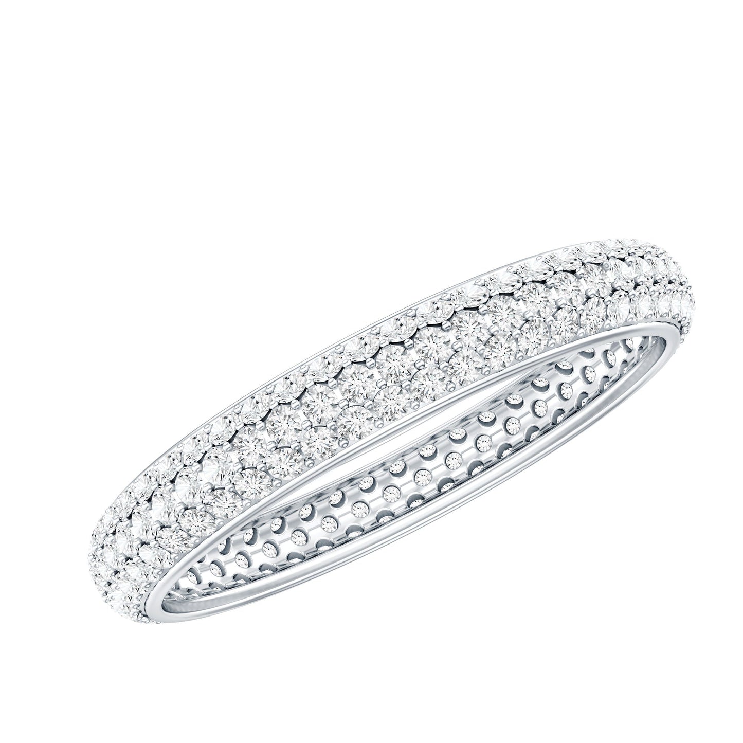 Classic Moissanite Eternity Wedding Band for Women