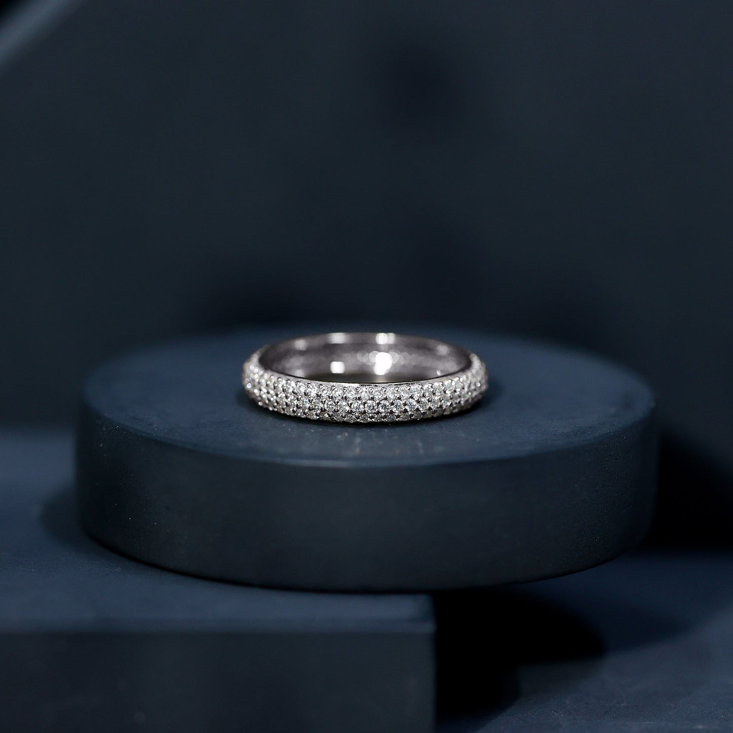 Classic Moissanite Eternity Wedding Band for Women