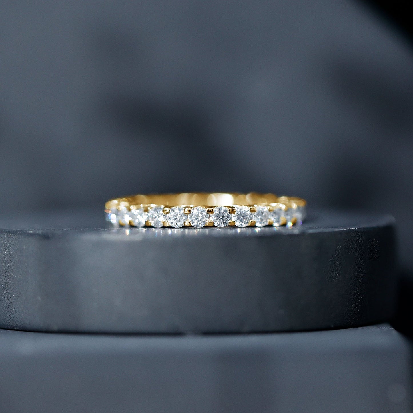 Brilliant Cut Moissanite Eternity Wedding Ring for Women