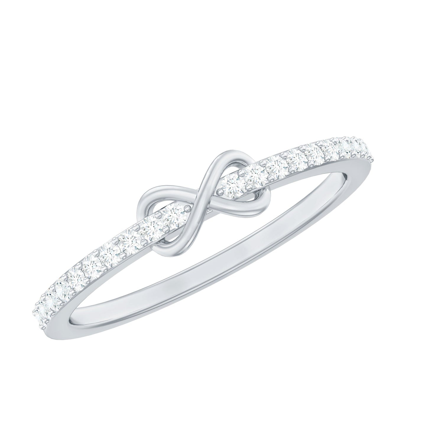 Brilliant Cut Diamond Infinity Promise Ring For Women