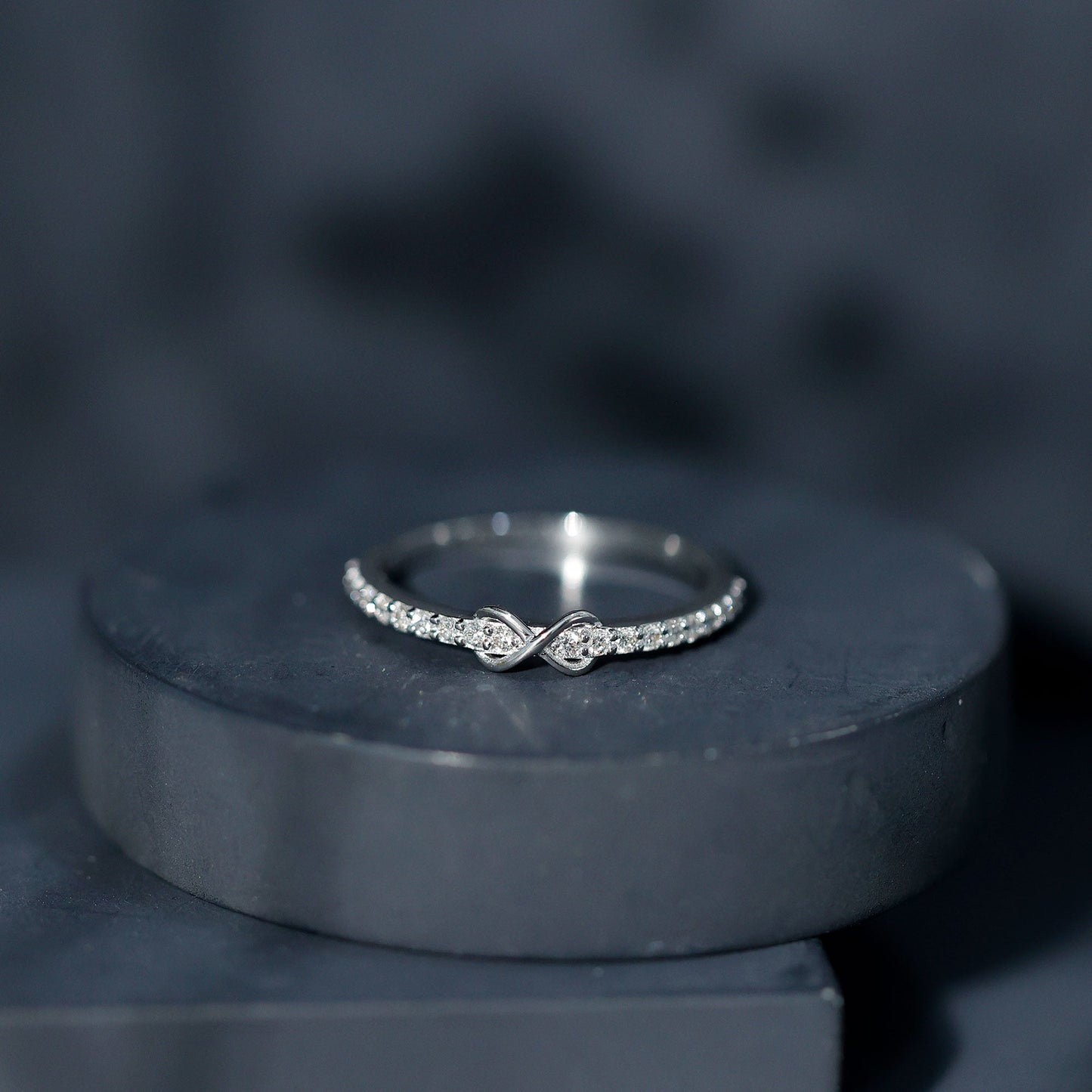 Brilliant Cut Diamond Infinity Promise Ring For Women