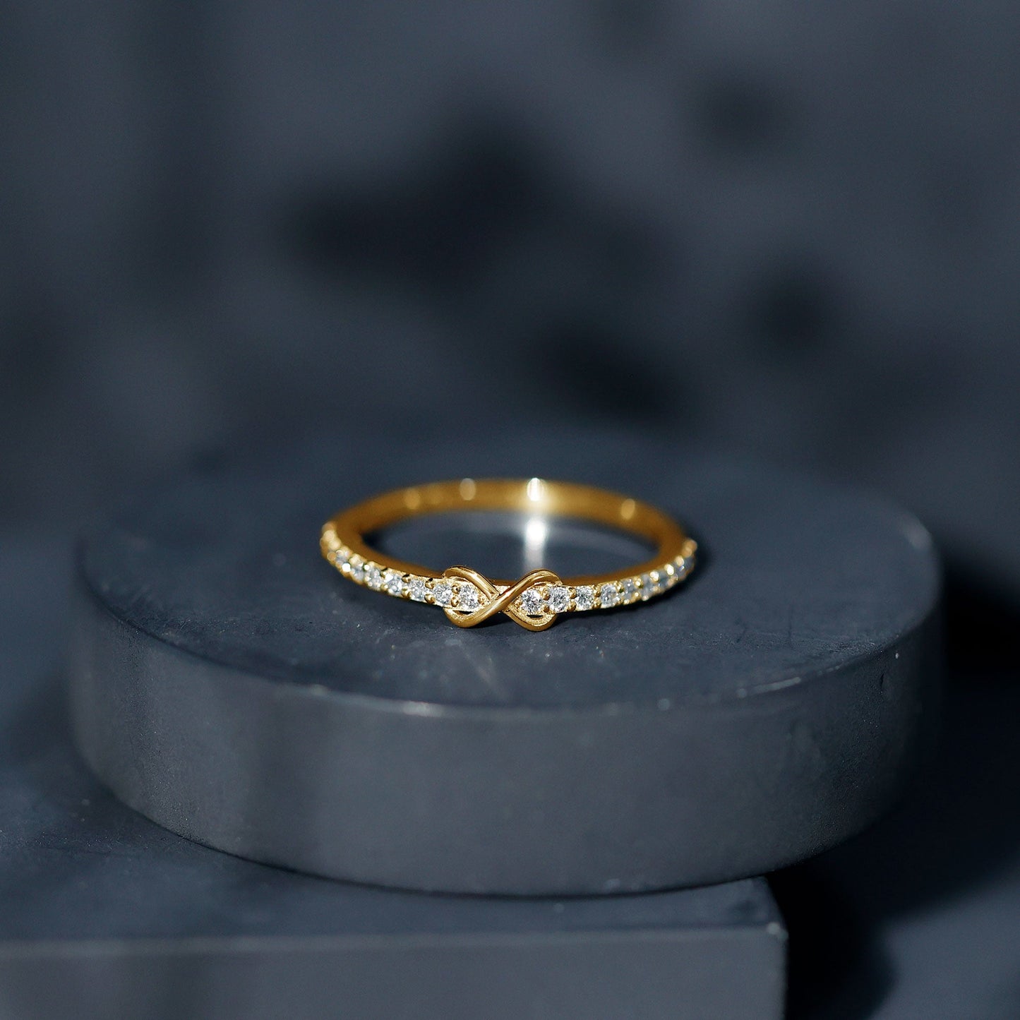 Brilliant Cut Diamond Infinity Promise Ring For Women