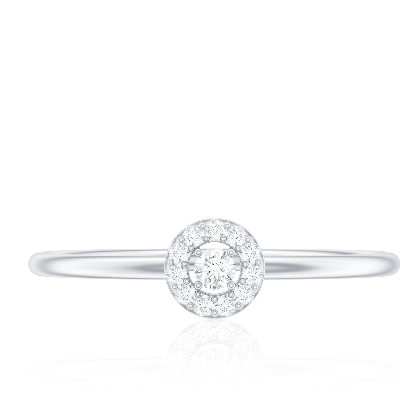 Natural Diamond Dainty Promise Ring