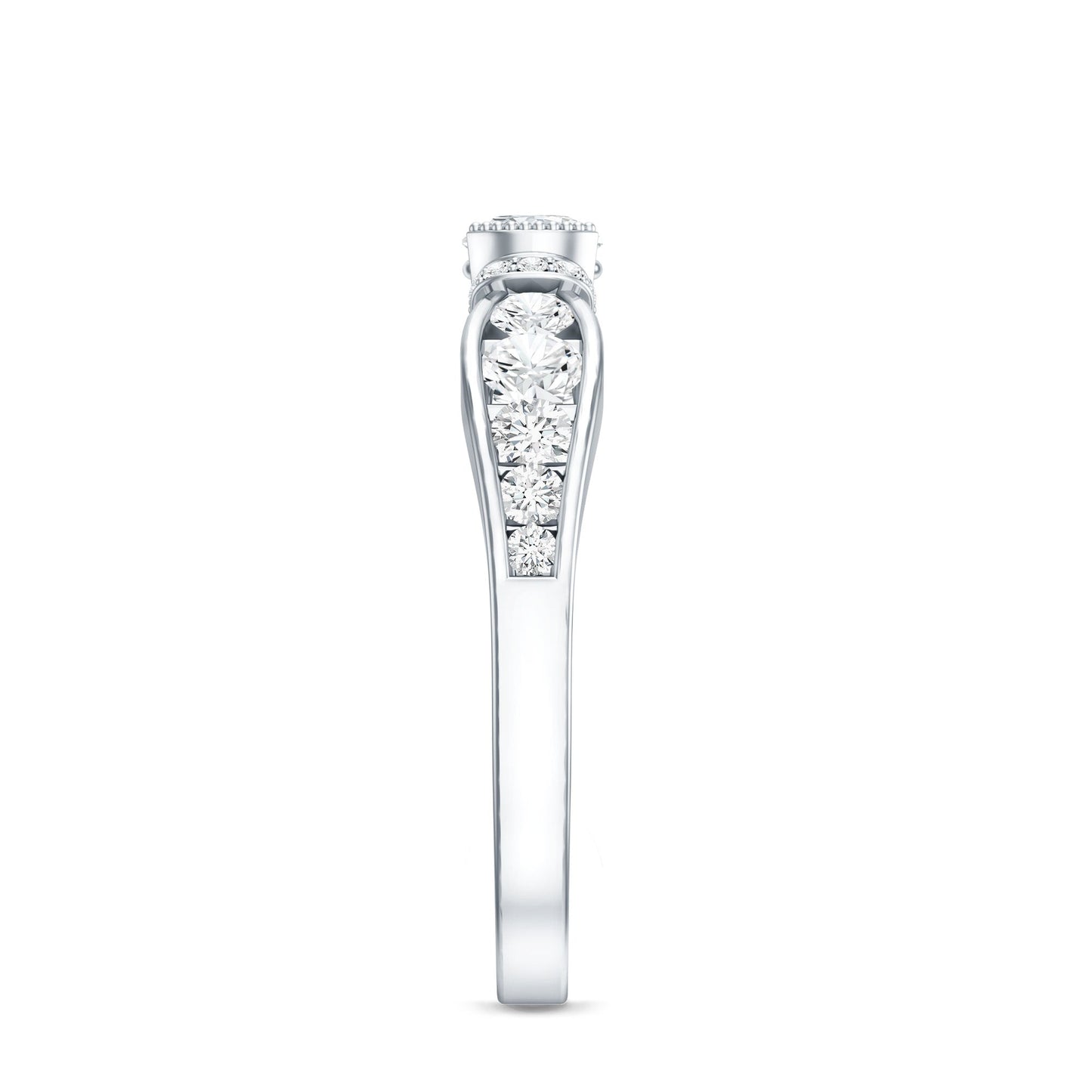 Vintage Style Moissanite Engagement Ring for Women