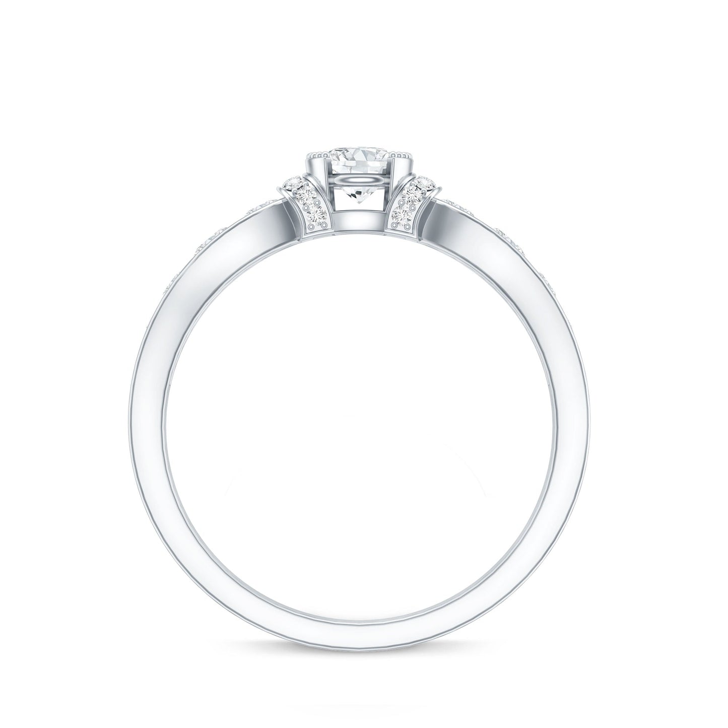 Vintage Style Moissanite Engagement Ring for Women