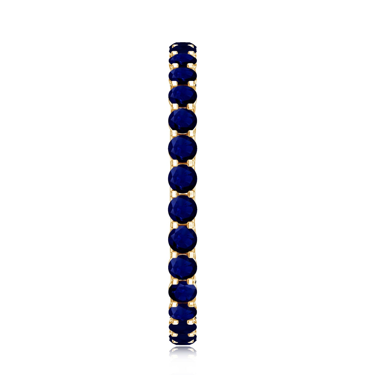 Real Blue Sapphire Full Eternity Ring for Women