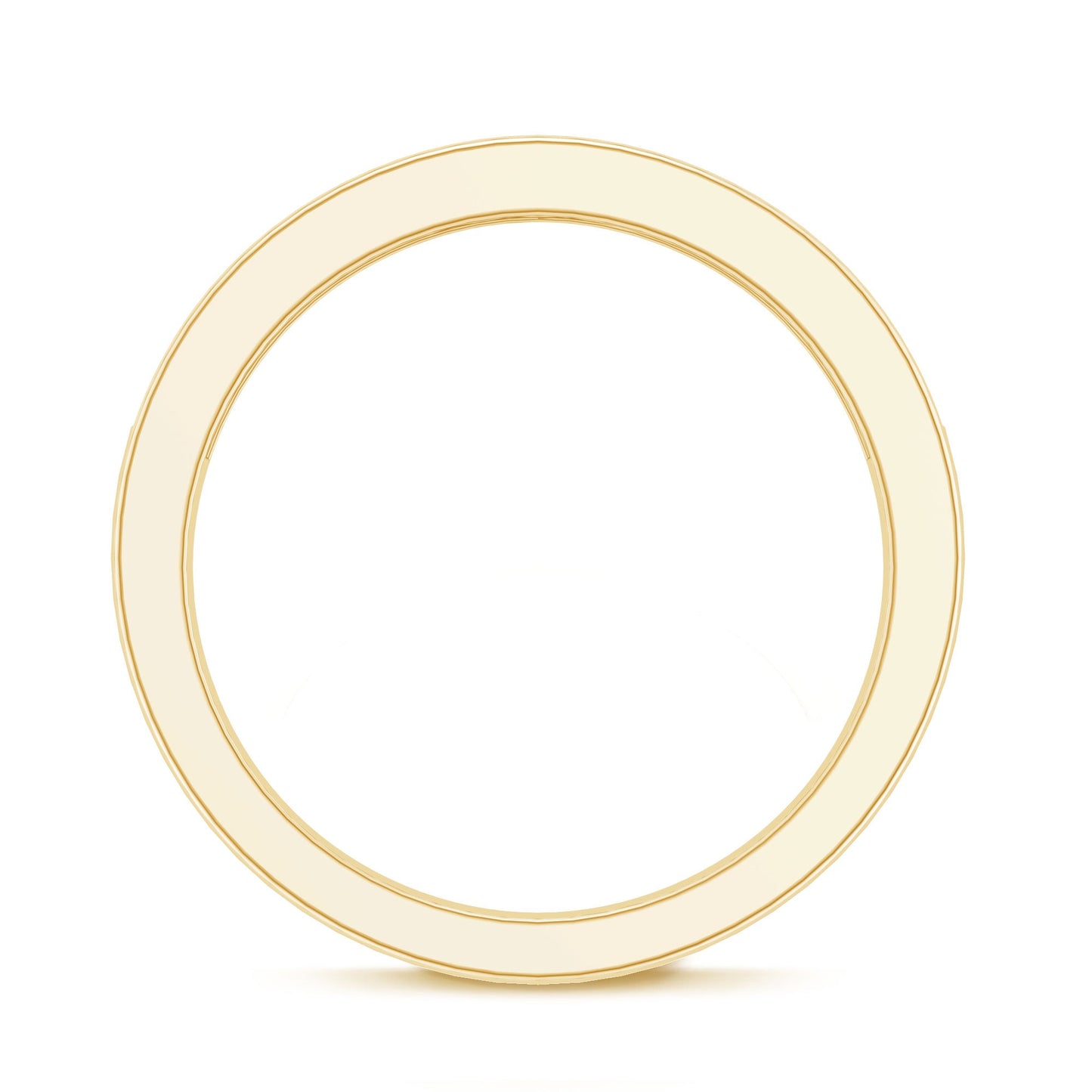 Channel Set Moissanite Half Eternity Band Ring