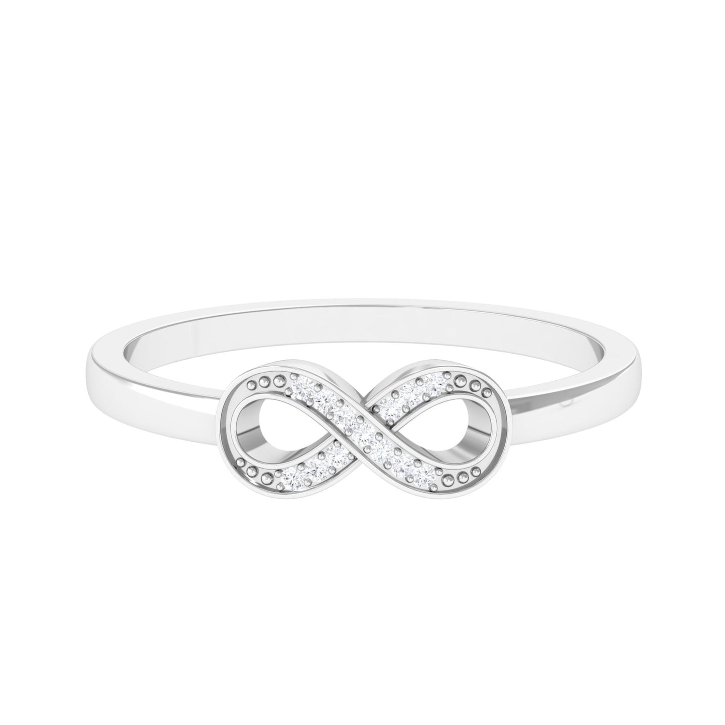 Certified Real Diamond Infinity Promise Ring