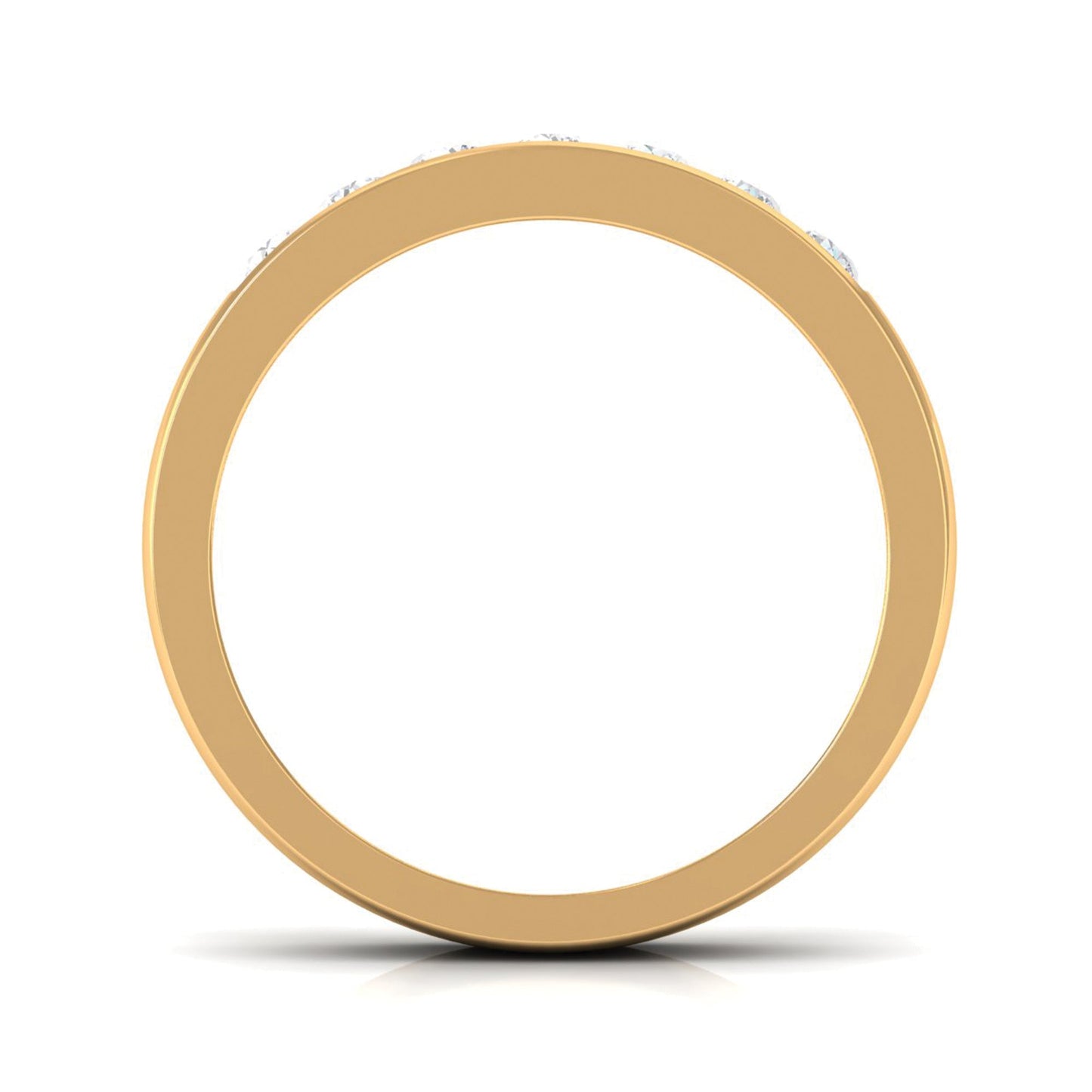 Diamond Seven Stone Band Ring in Channel Setting