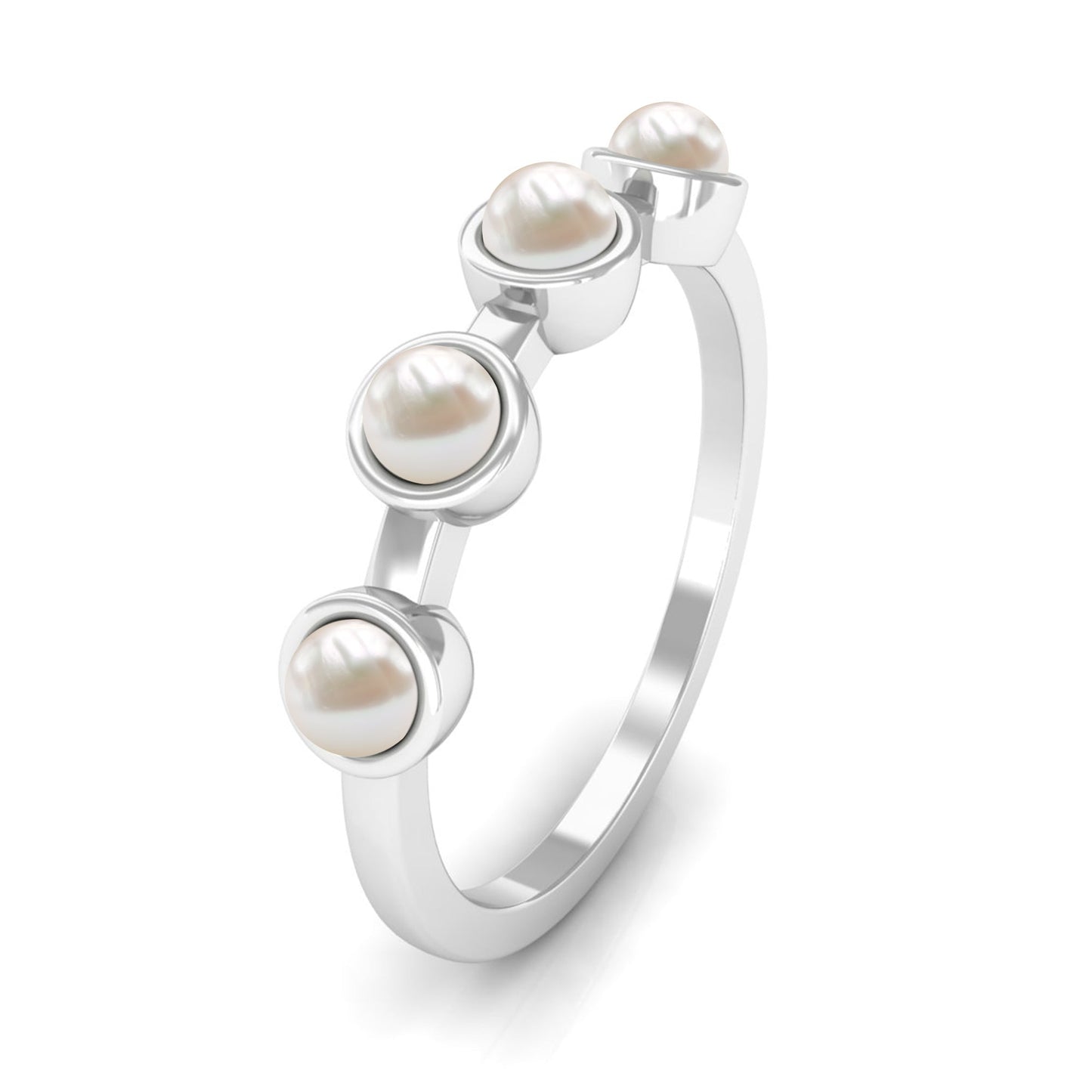 Cultured Freshwater Pearl Promise Ring for Women