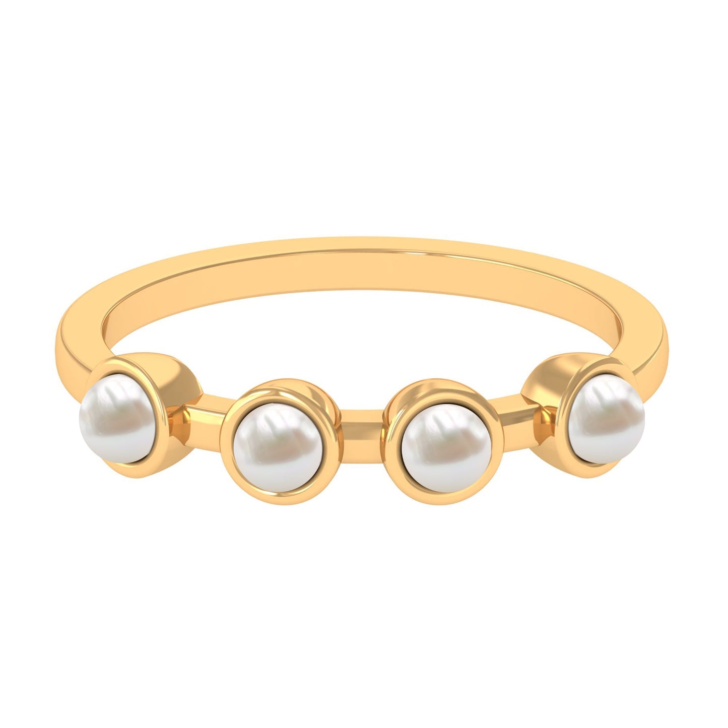Cultured Freshwater Pearl Promise Ring for Women
