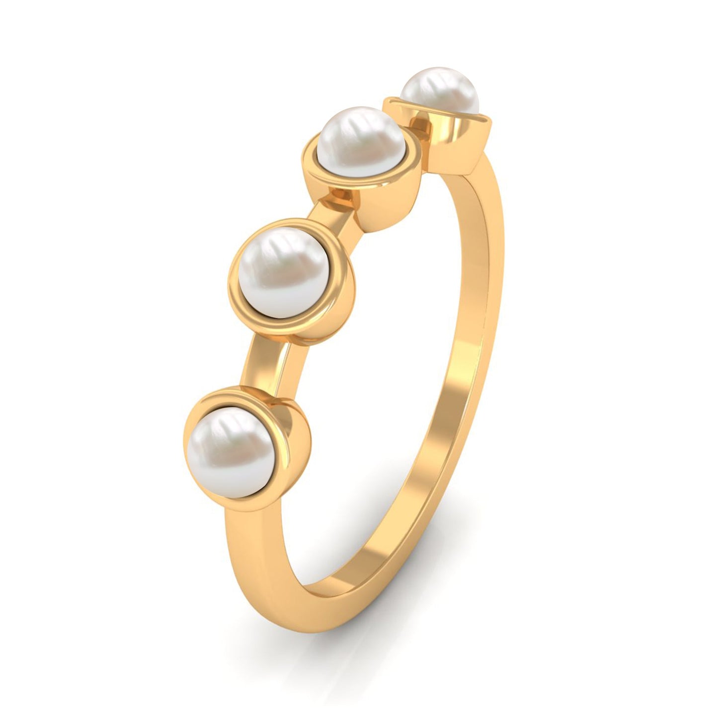 Cultured Freshwater Pearl Promise Ring for Women