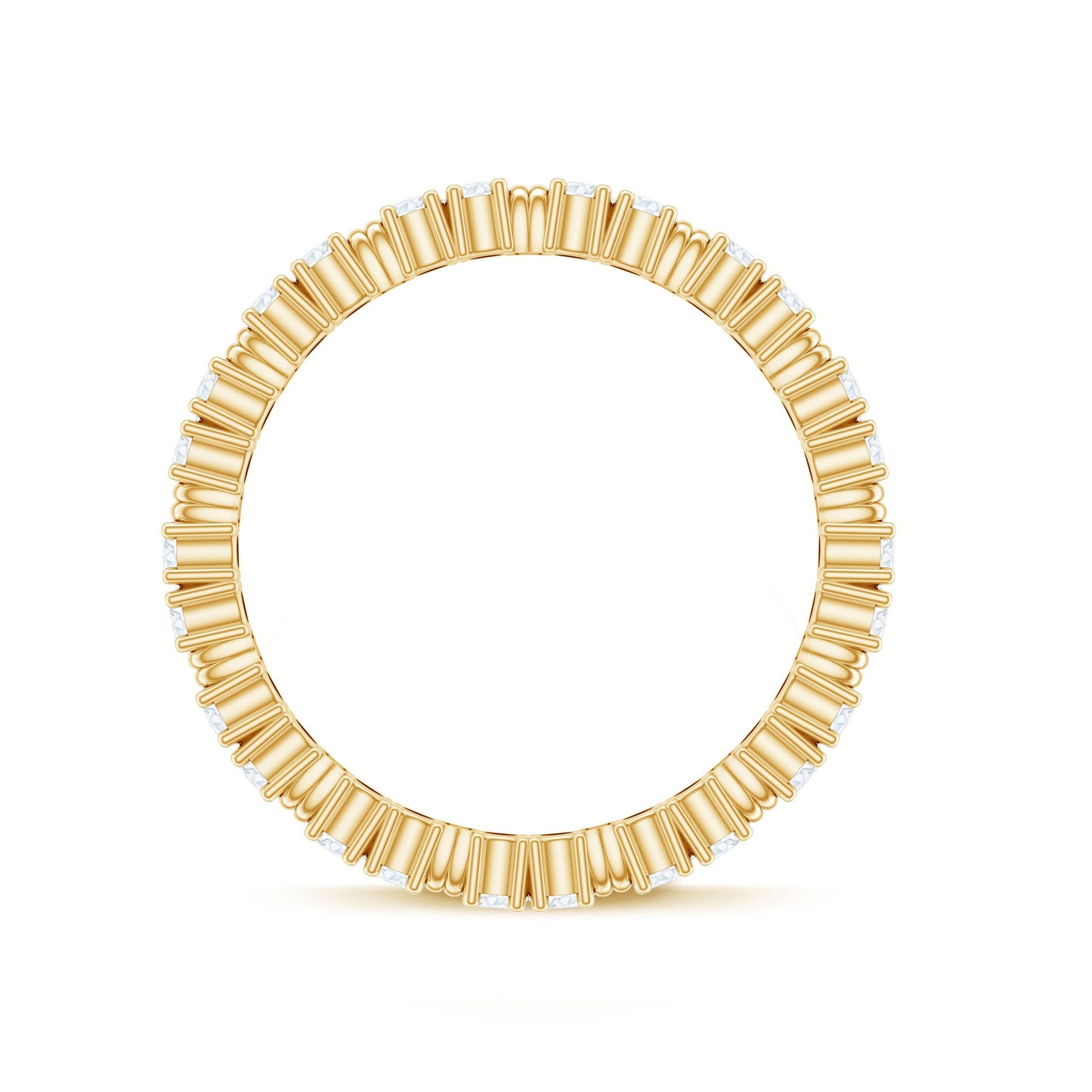 Certified Moissanite Stackable Eternity Band Ring for Her