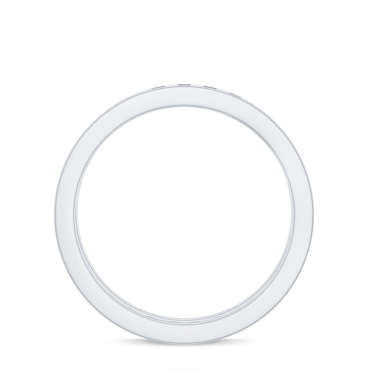 Natural Blue Sapphire Eternity Stackable Ring for Women