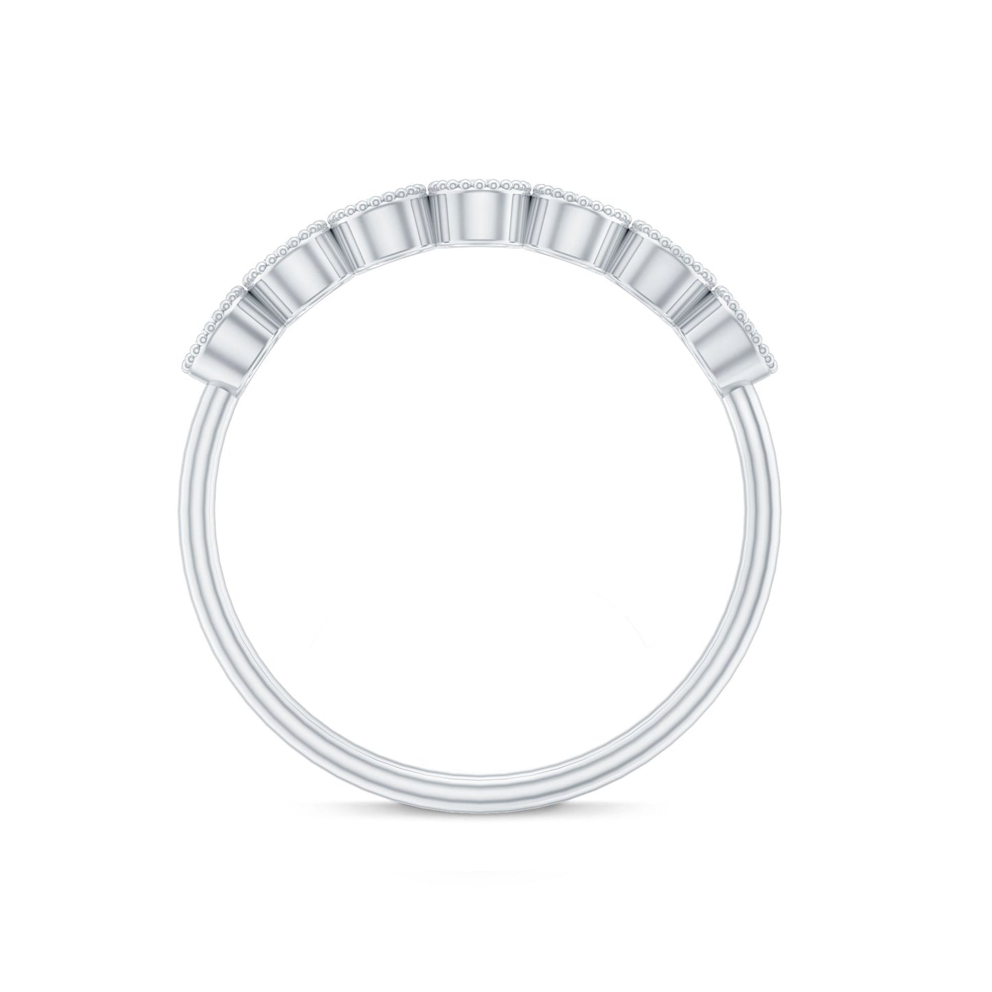 Certified Diamond Anniversary Band in Bezel Setting
