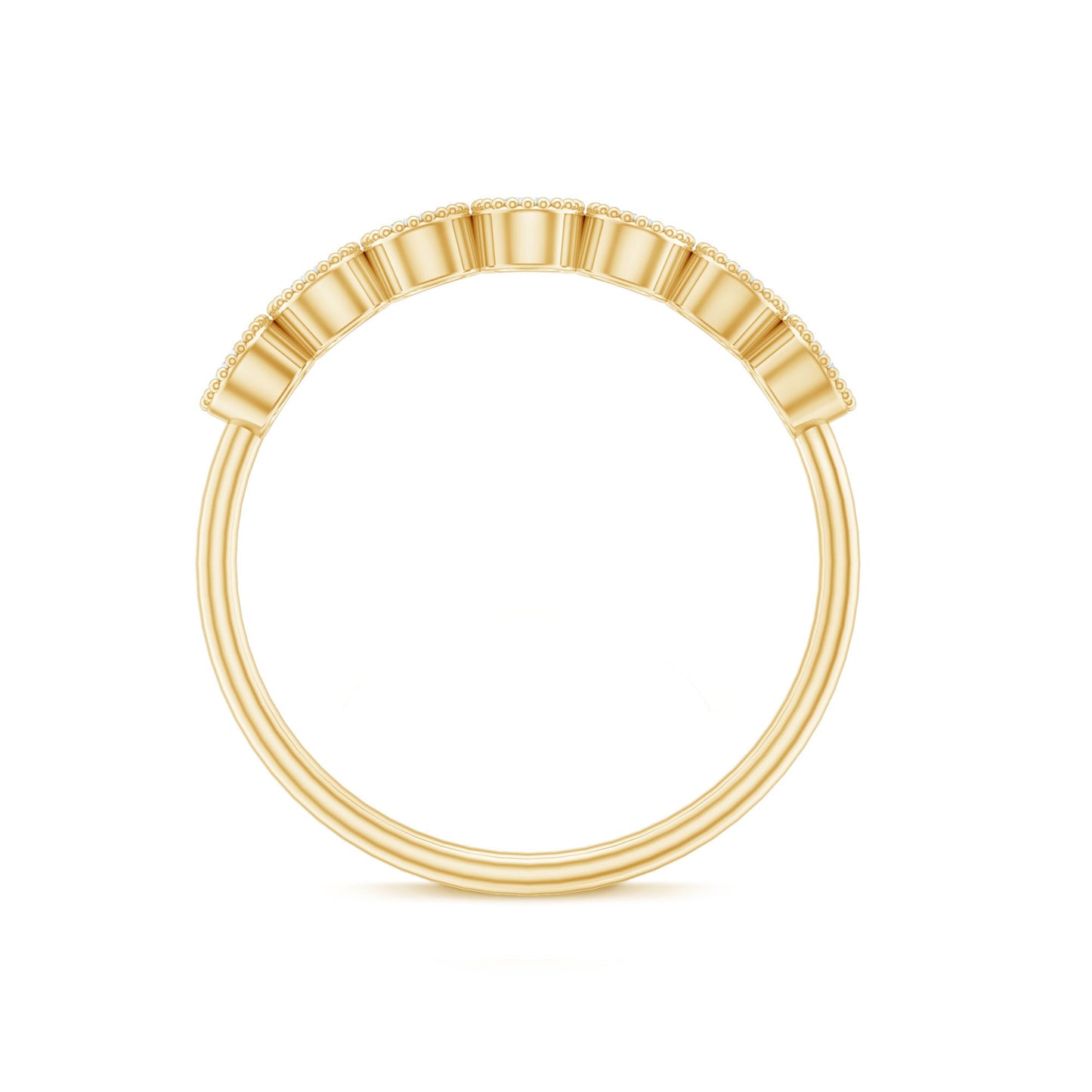Certified Diamond Anniversary Band in Bezel Setting