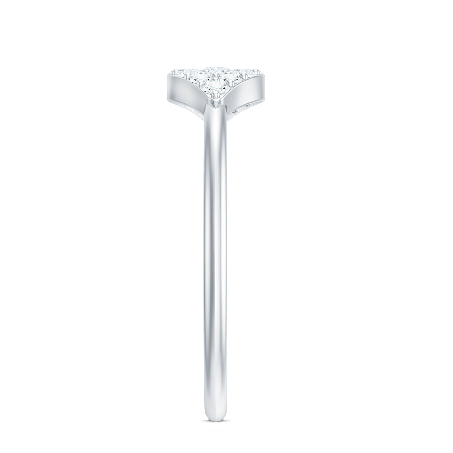 Certified Diamond Cluster Ring in Illusion Setting