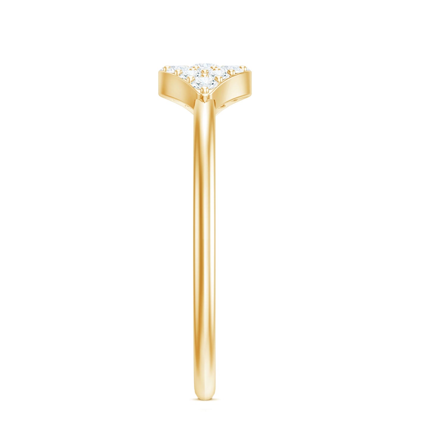 Certified Diamond Cluster Ring in Illusion Setting