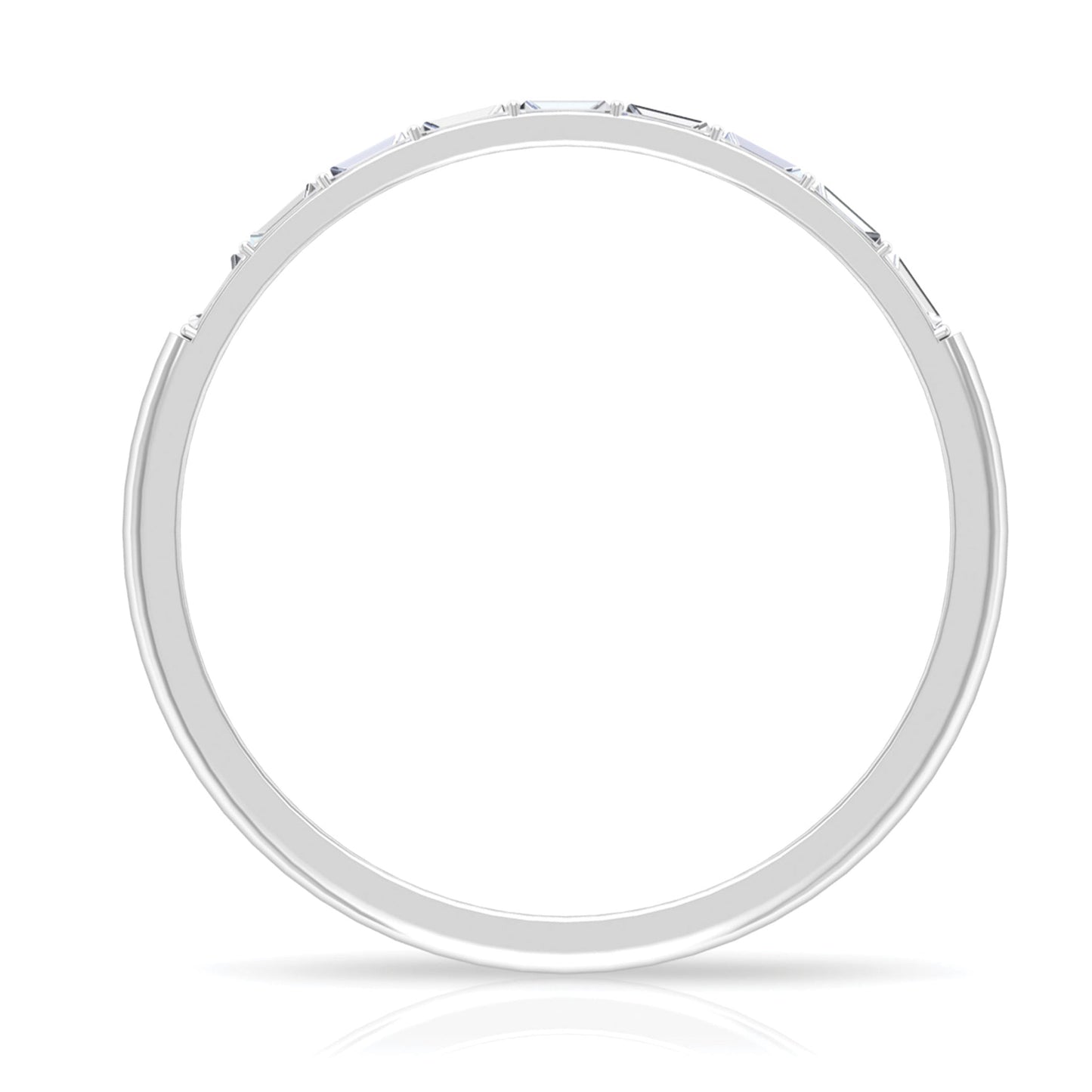 Baguette Diamond East West Stackable Ring