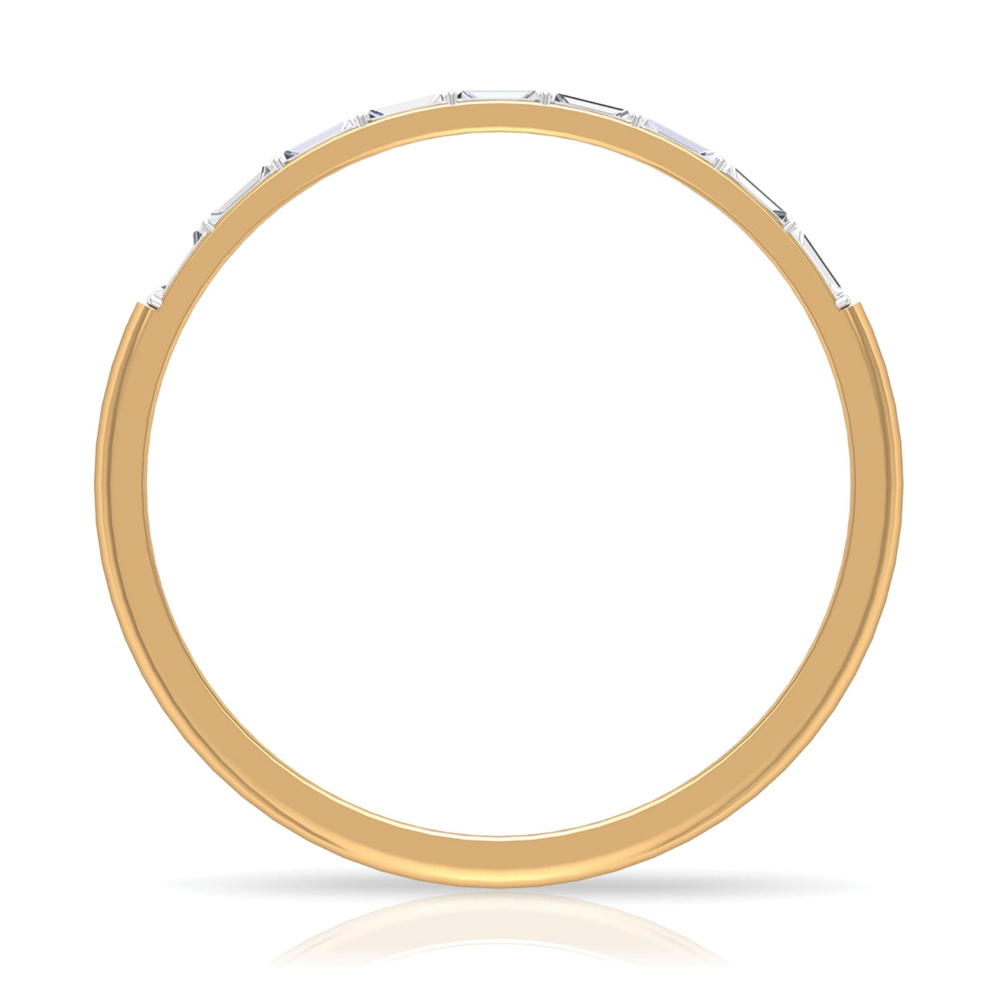 Baguette Diamond East West Stackable Ring