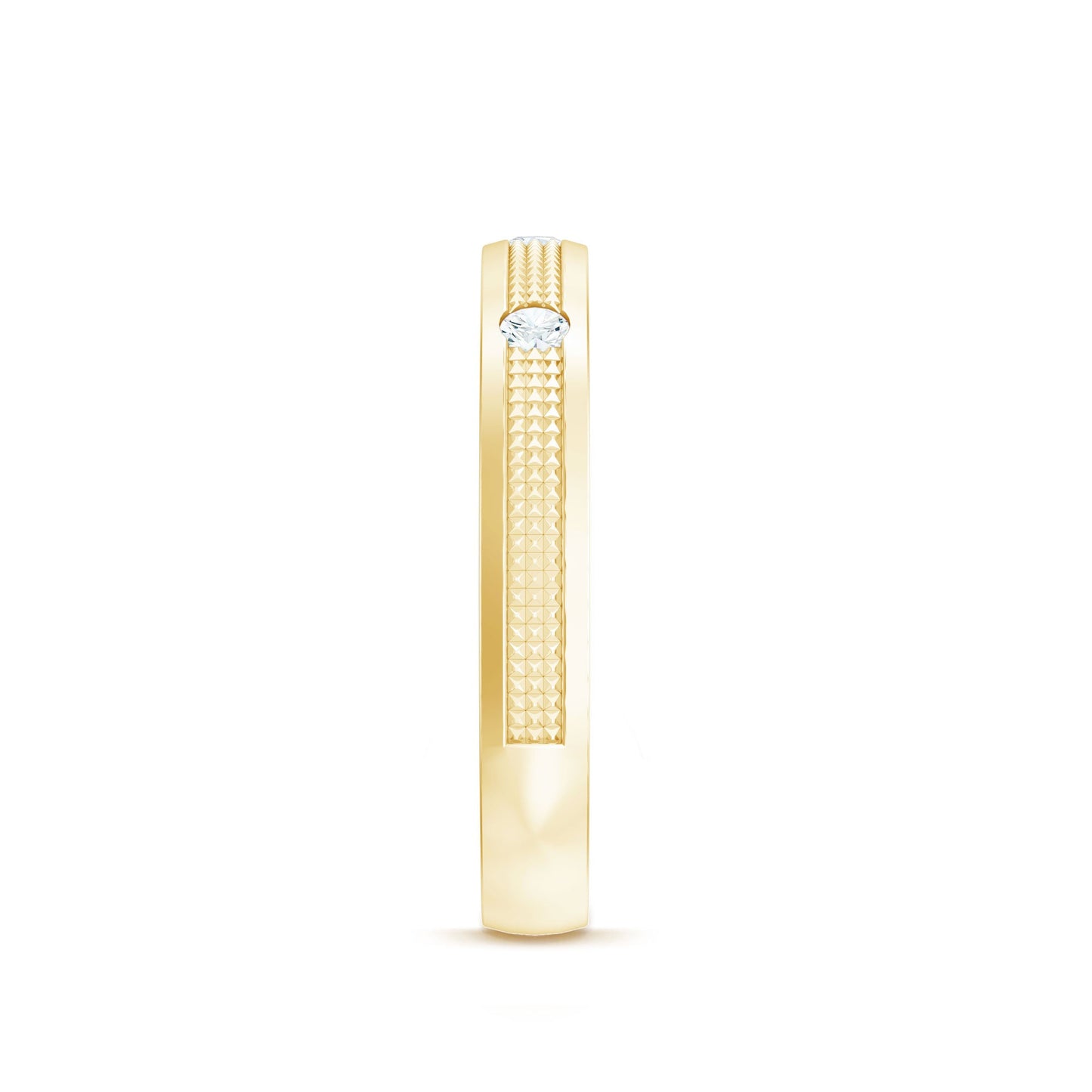 Certified Diamond Band Ring in Flush Setting