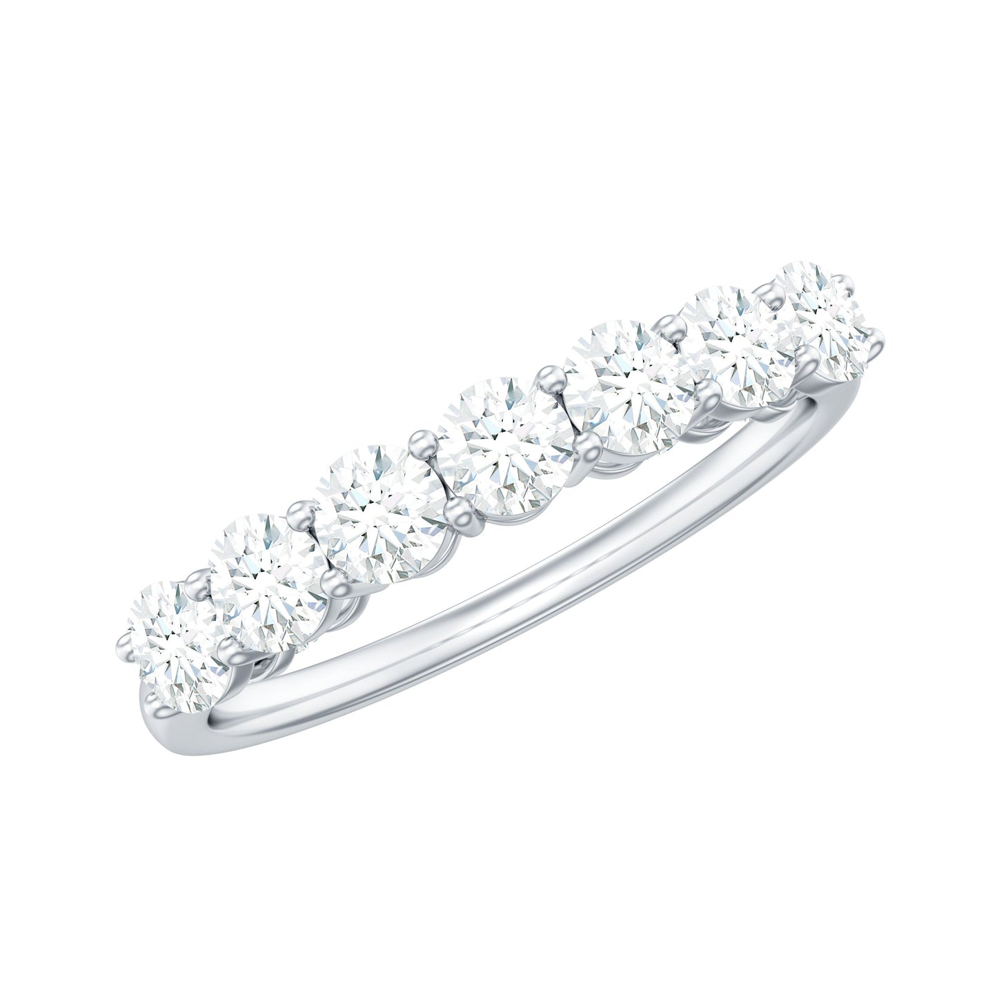 Natural Diamond Half Eternity Band Ring for Women