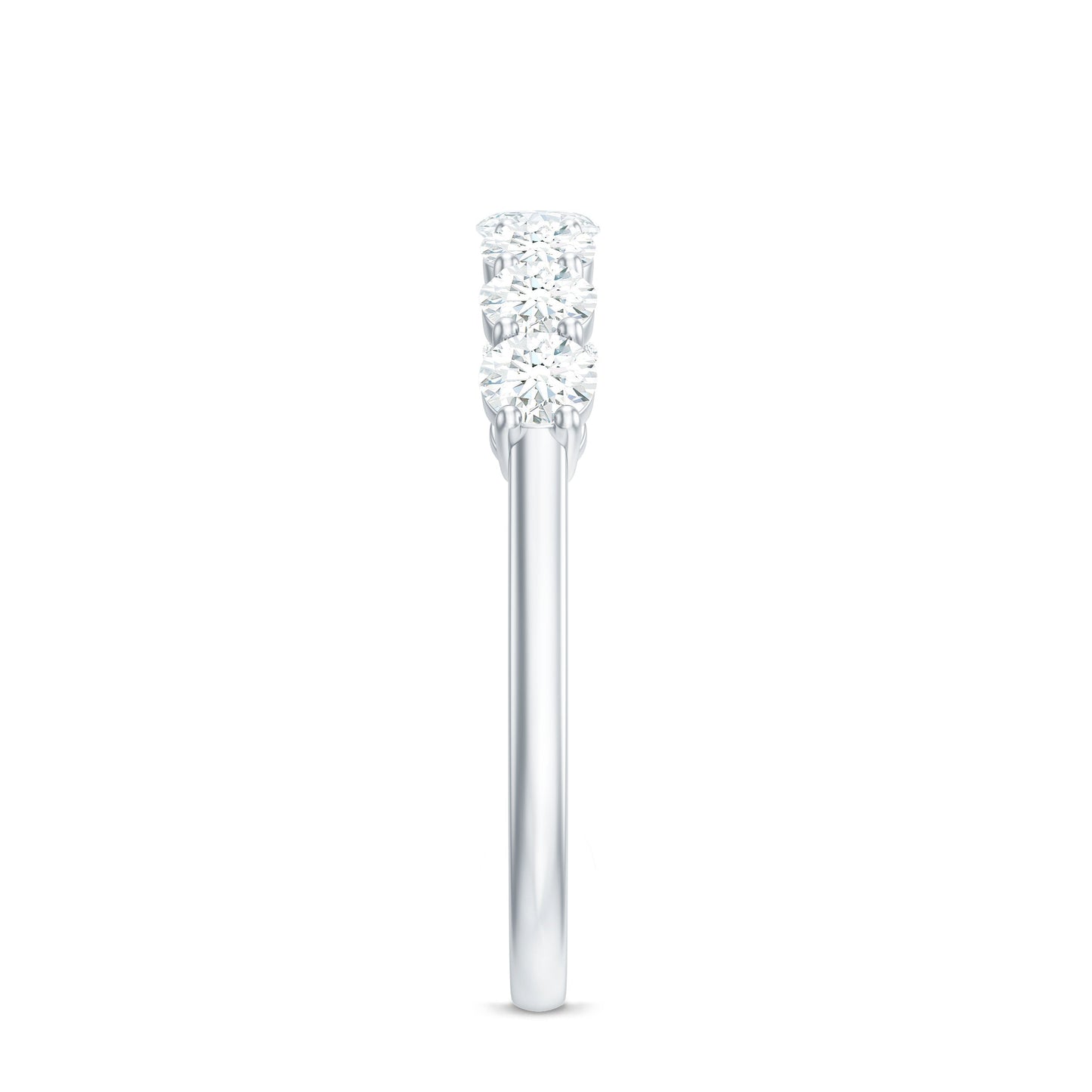 Natural Diamond Half Eternity Band Ring for Women