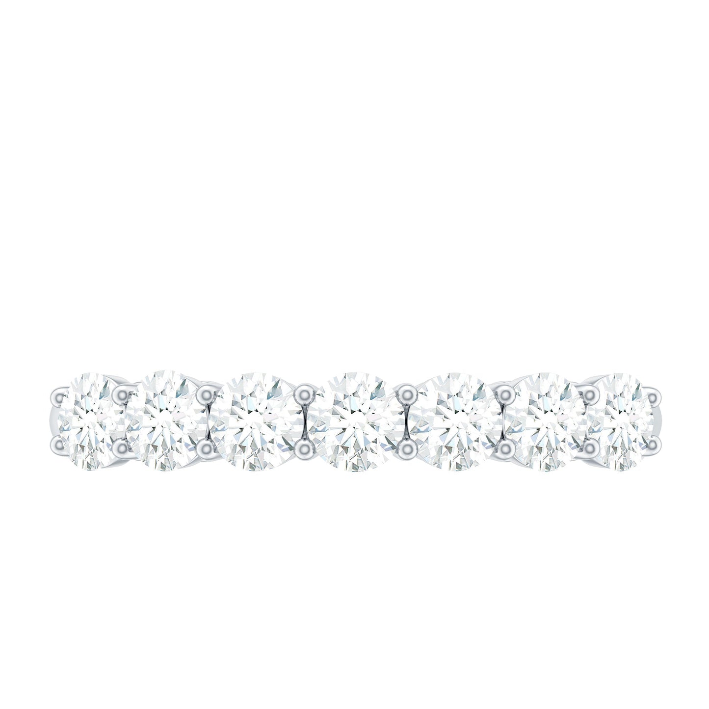 Natural Diamond Half Eternity Band Ring for Women