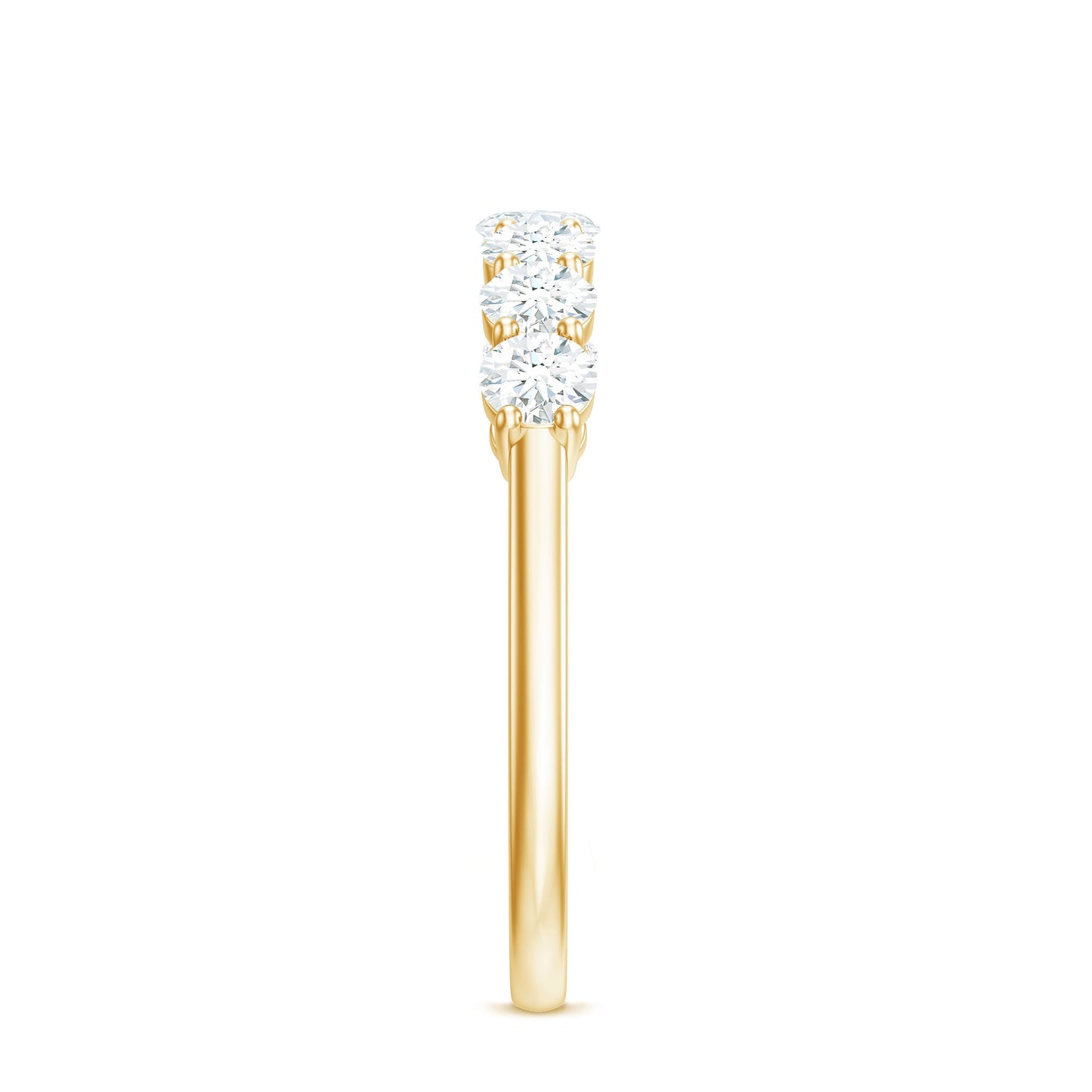 Natural Diamond Half Eternity Band Ring for Women