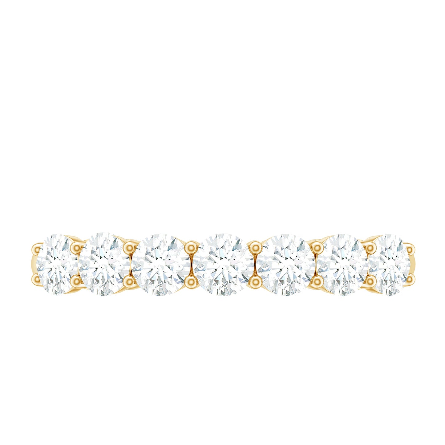 Natural Diamond Half Eternity Band Ring for Women