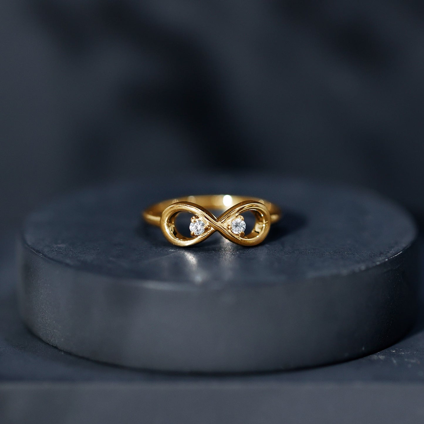 Certified Real Diamond Infinity Promise Ring for Women