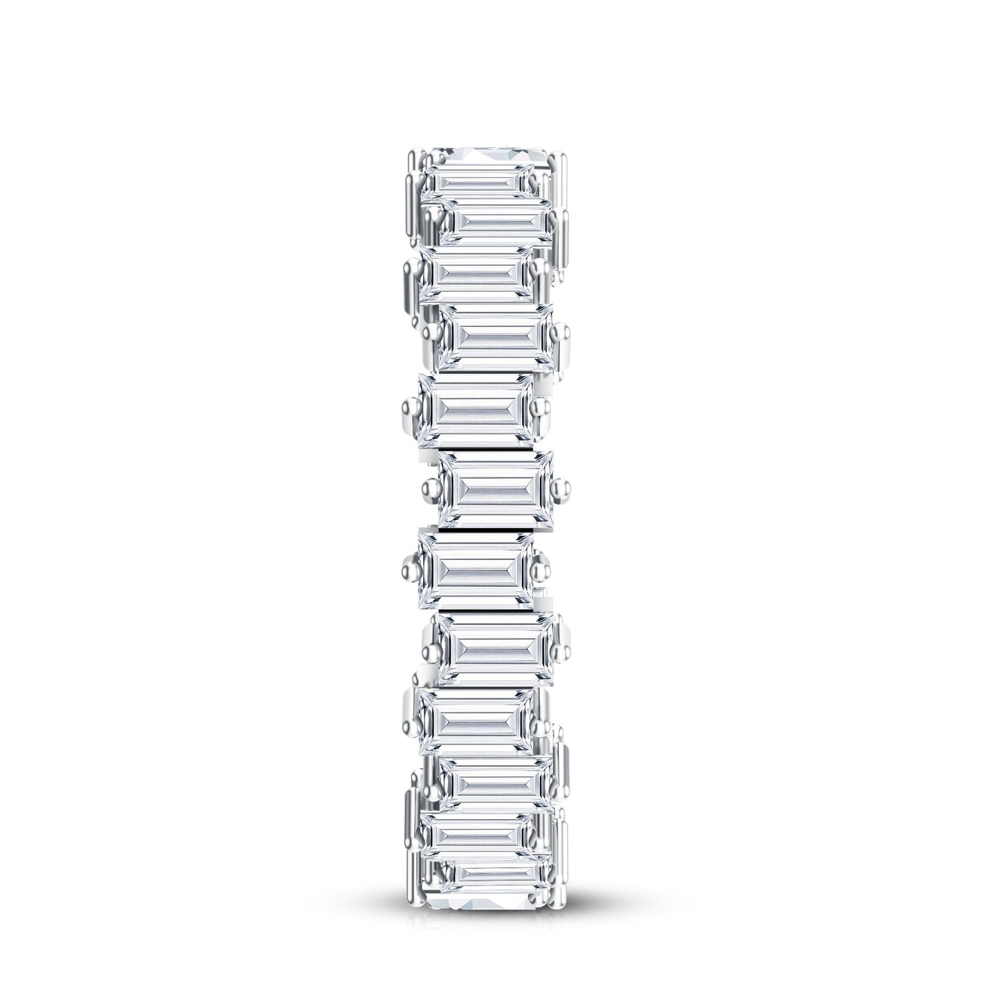 Baguette Shape Moissanite Eternity Wedding Band