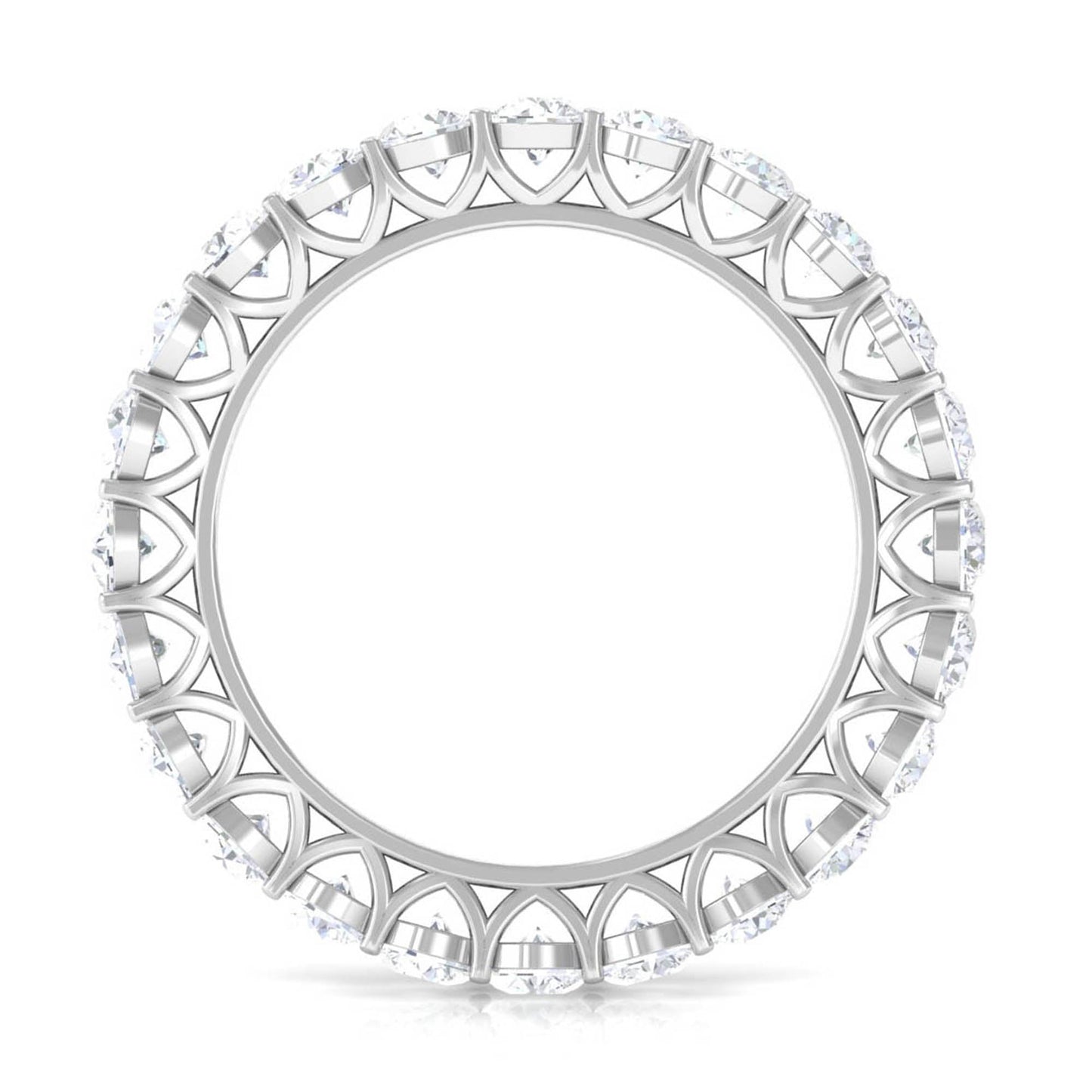 Certified Moissanite Stackable Eternity Band Ring