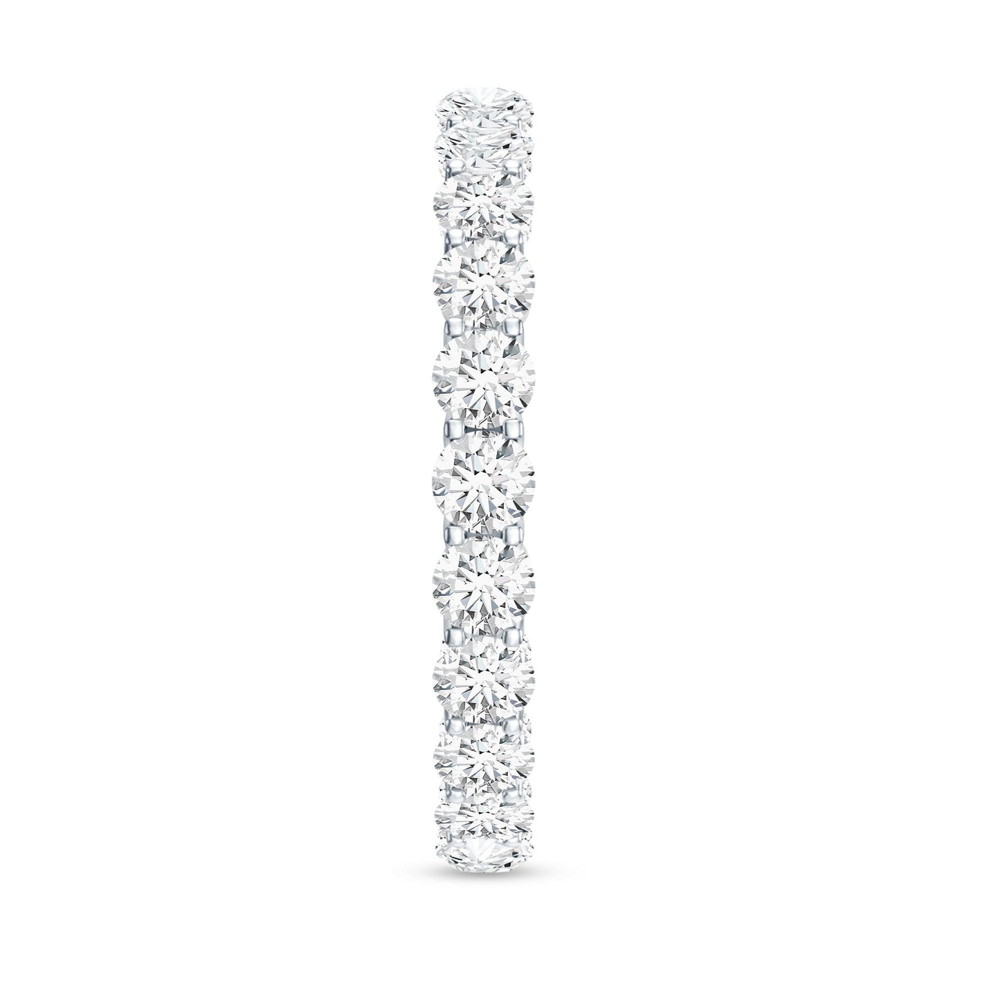 Certified Moissanite Stackable Eternity Band Ring