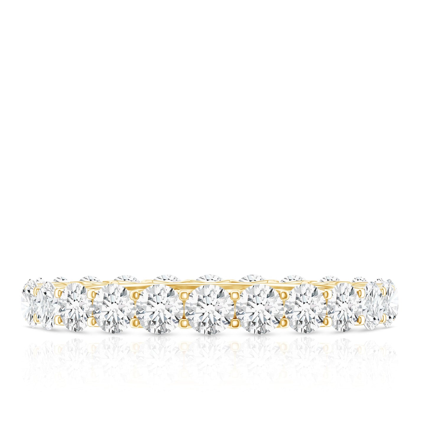 Certified Moissanite Stackable Eternity Band Ring