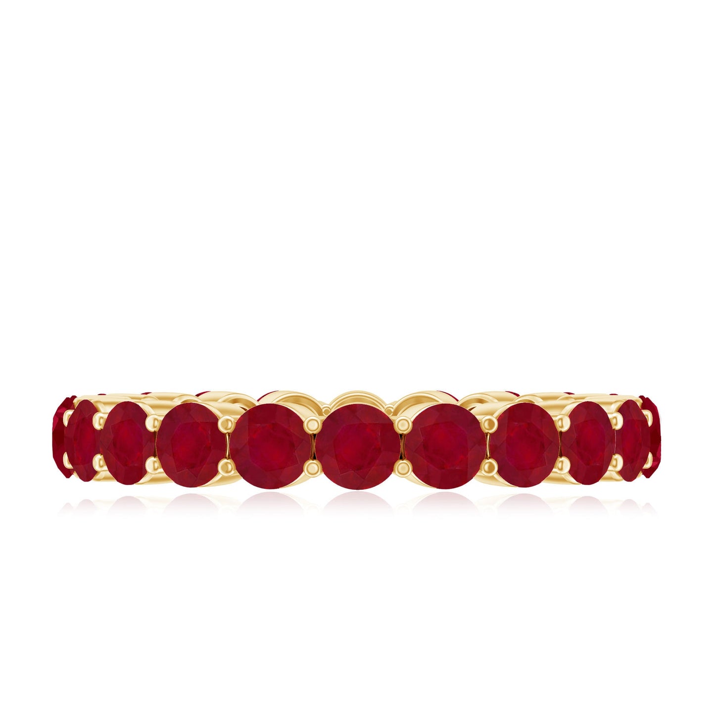 Genuine Red Ruby Full Eternity Ring