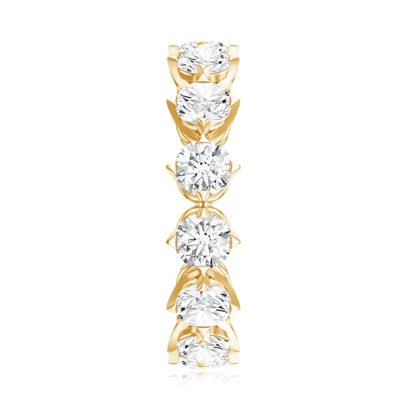 Designer Moissanite Anniversary Band Ring