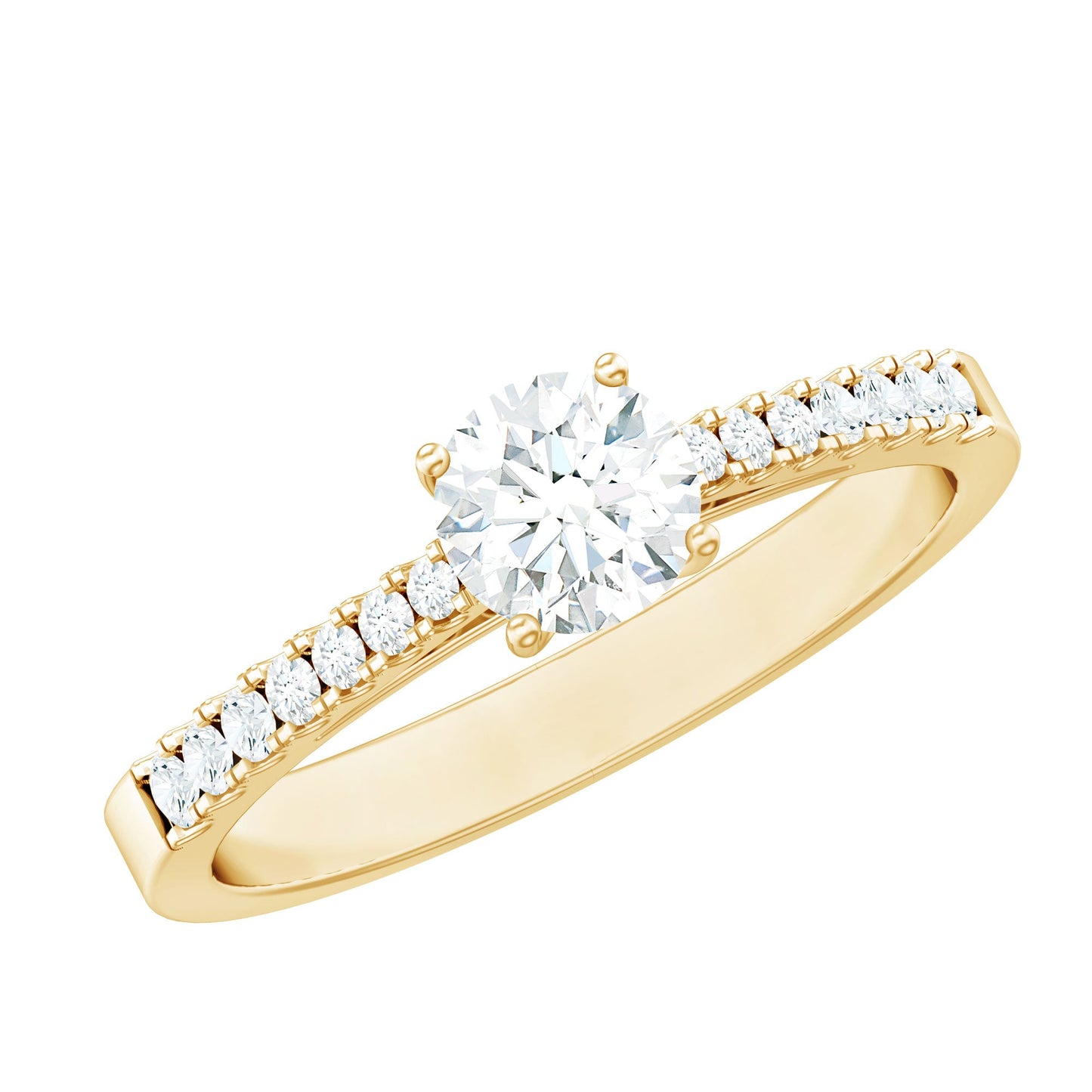 Half Carat Moissanite Engagement Ring