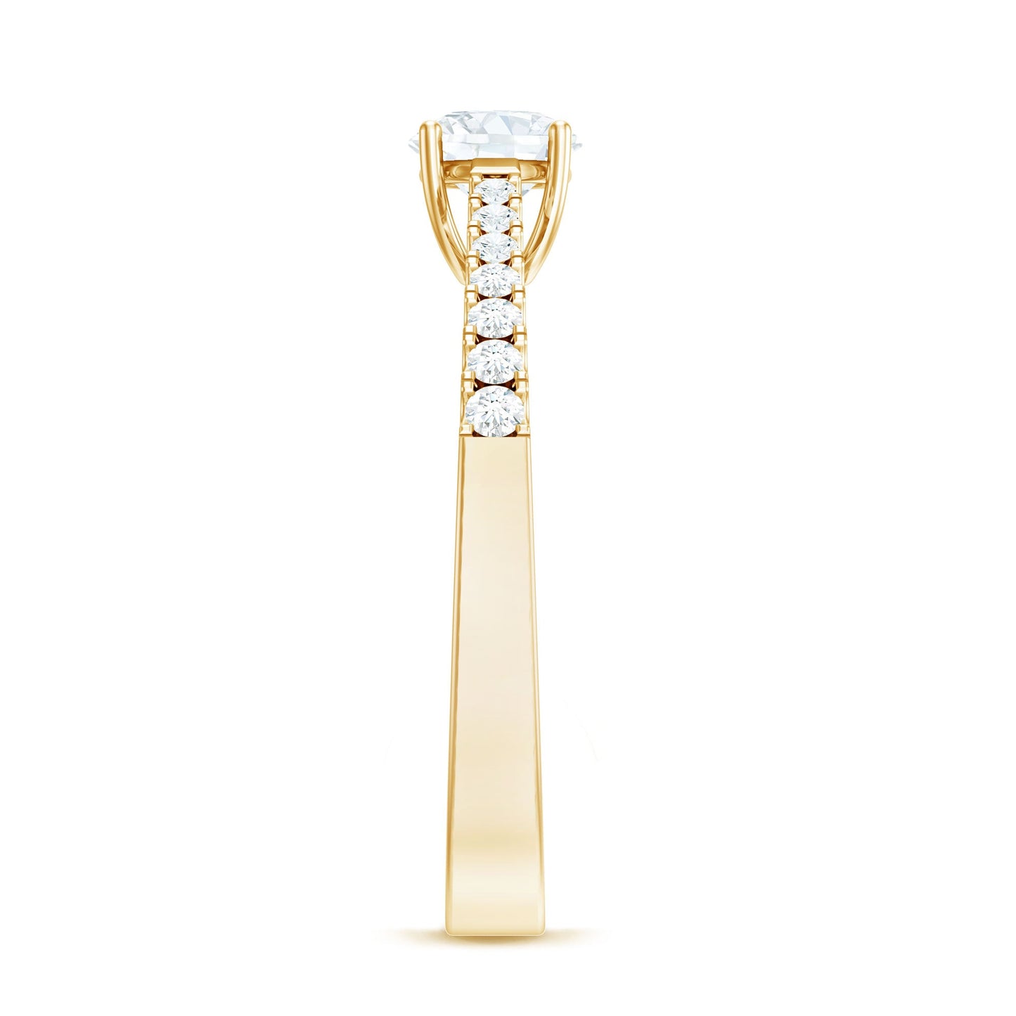Half Carat Moissanite Engagement Ring