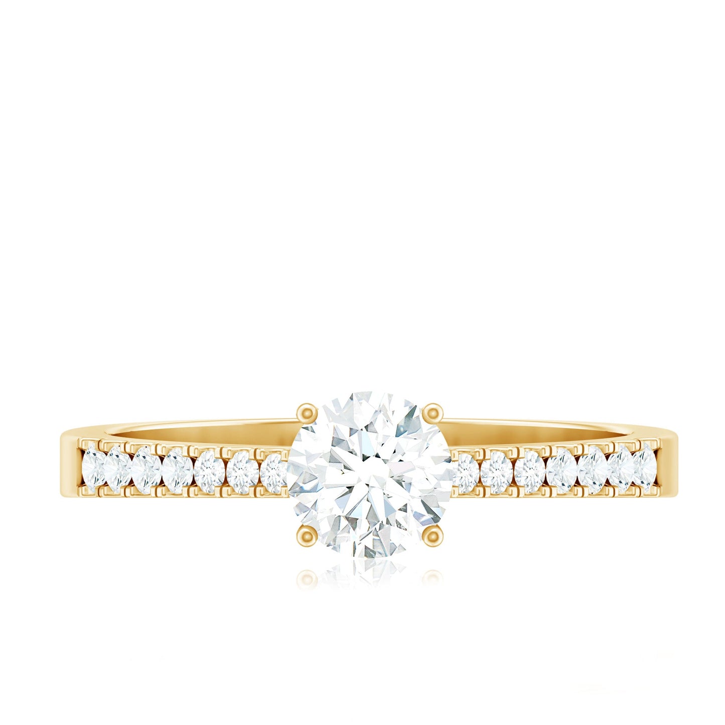Half Carat Moissanite Engagement Ring