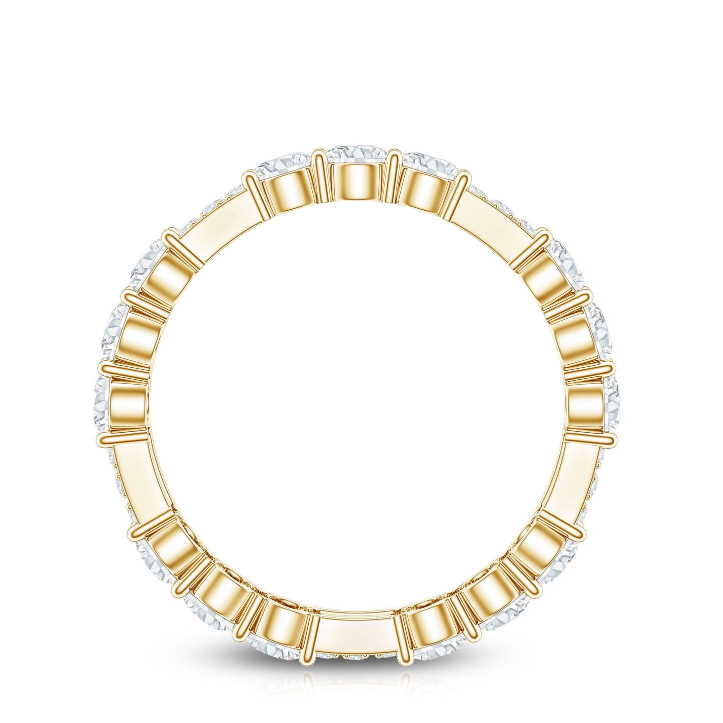 Designer Round Moissanite Full Eternity Ring for Women