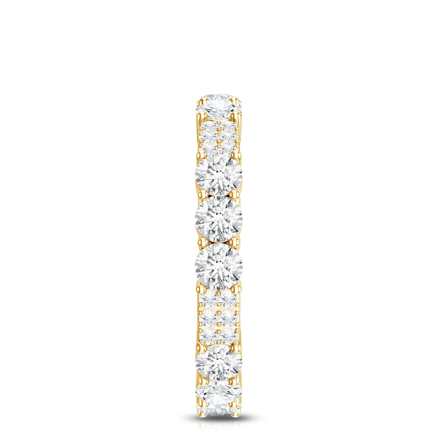 Designer Round Moissanite Full Eternity Ring for Women