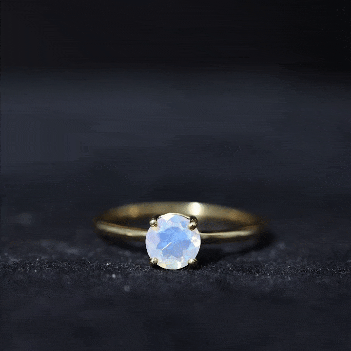 Natural Ethiopian Opal October Birthstone Ring