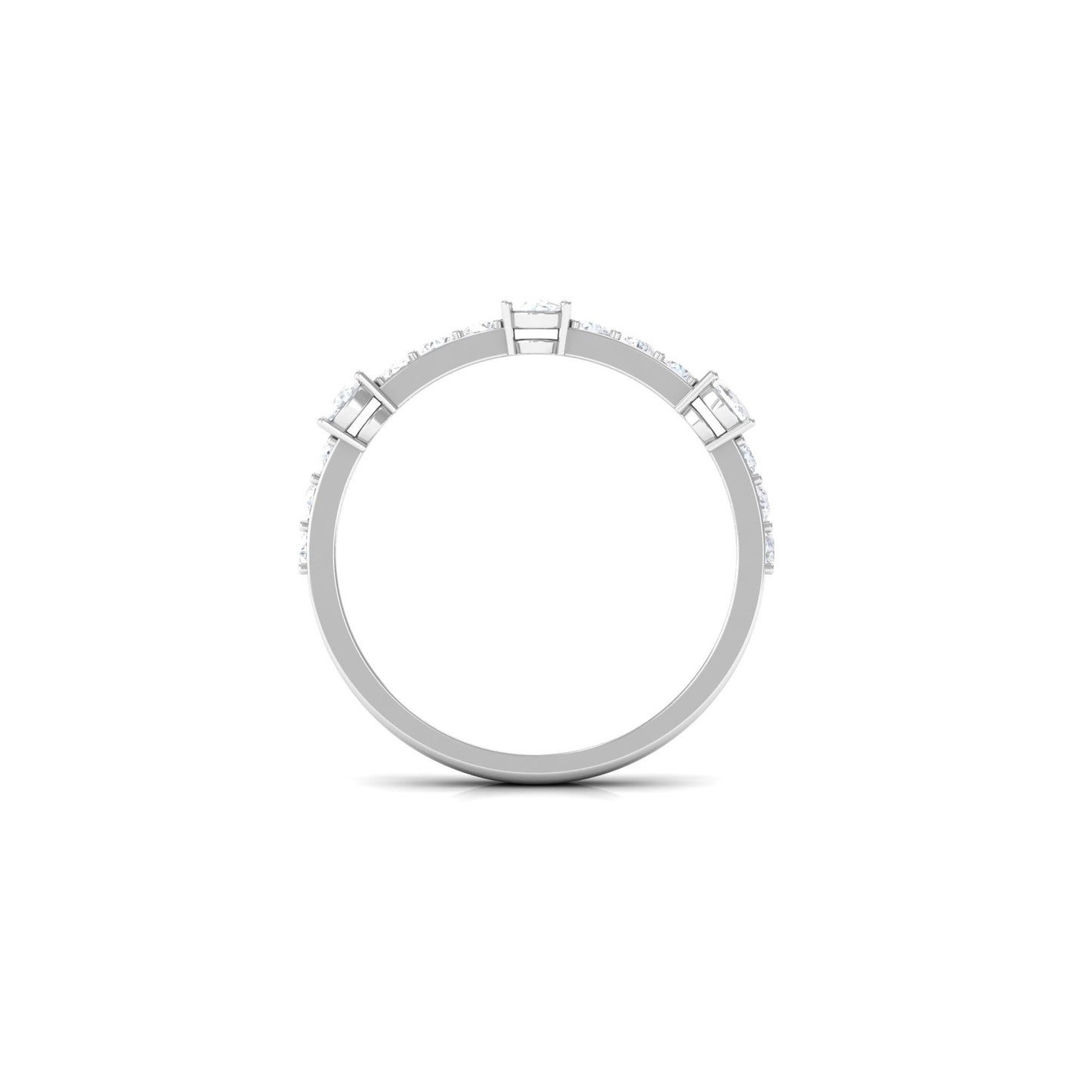 Natural Diamond Half Eternity Band Ring