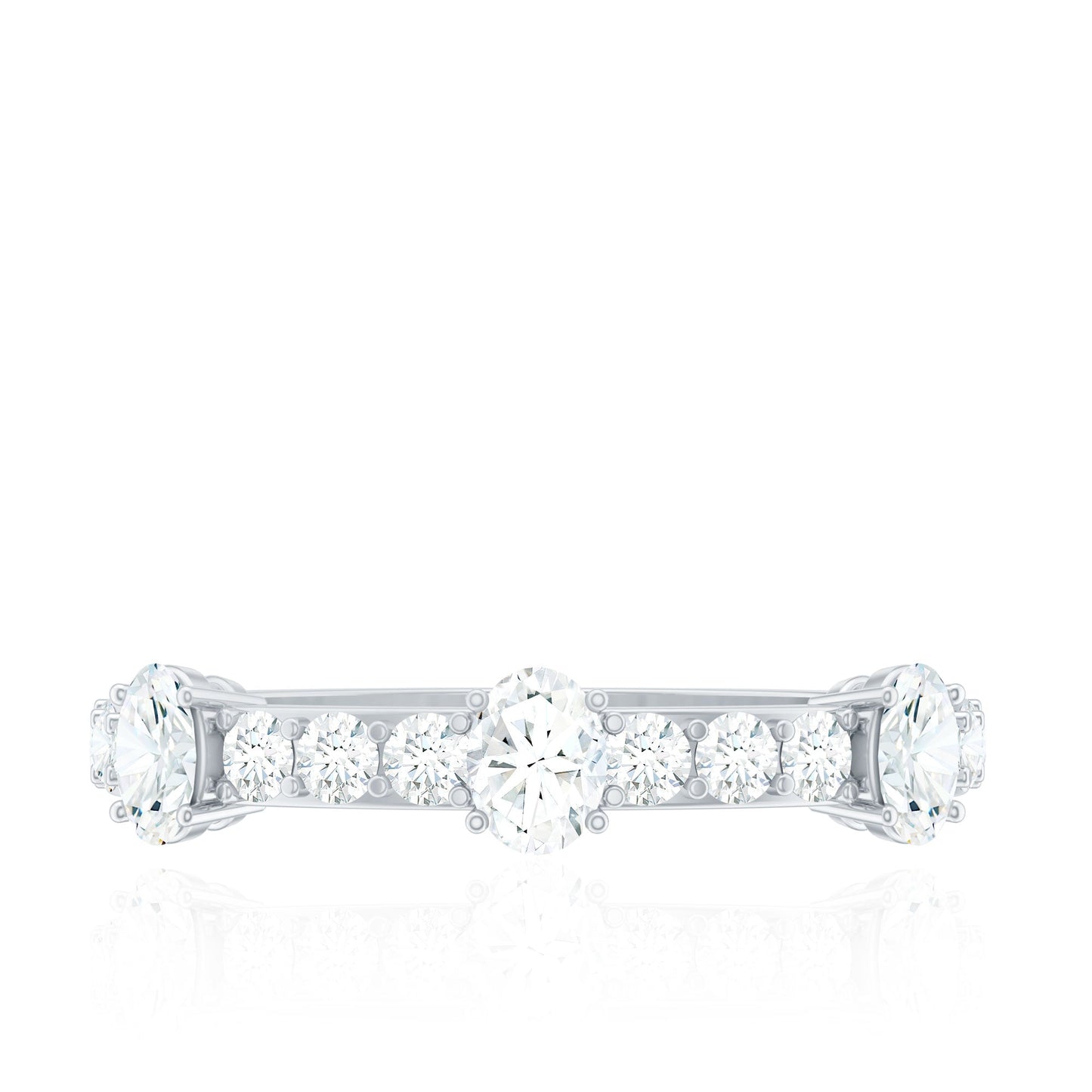Natural Diamond Half Eternity Band Ring